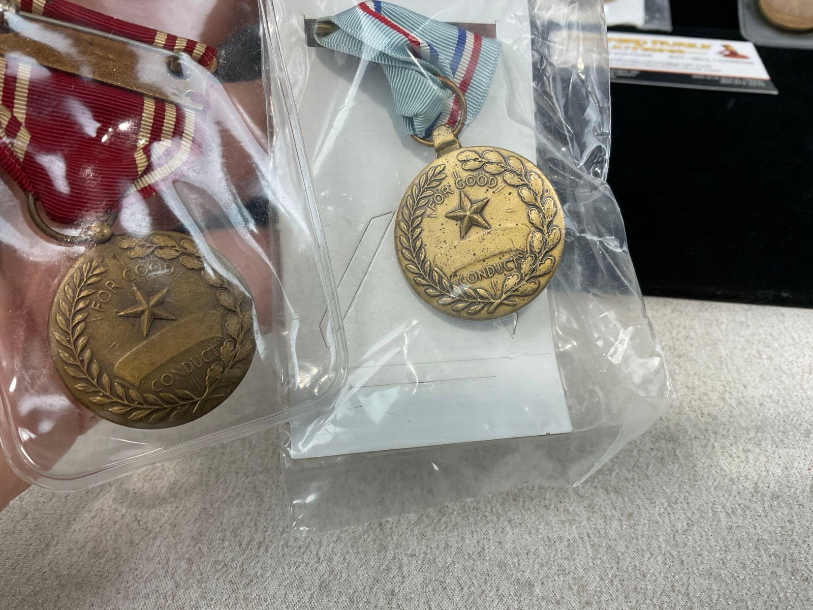 4 Medals, US Army & AF Good Conduct WW2, US Air Force Commendation, National Defense Service Medal - 3