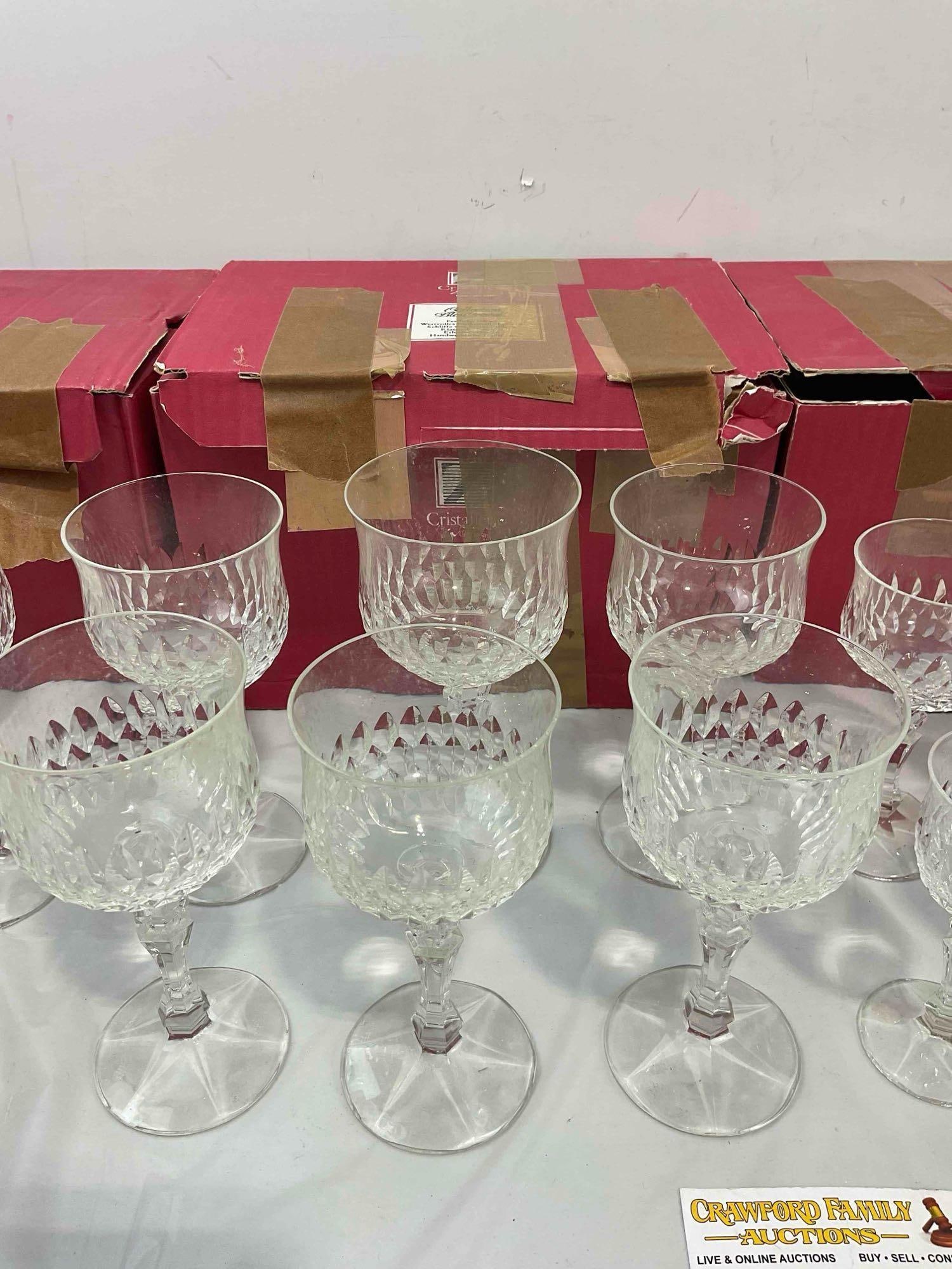 24 pcs Vintage Cristallerie Zwiesel German Leaded Crystal Glasses in Original Boxes. See pics. - 5