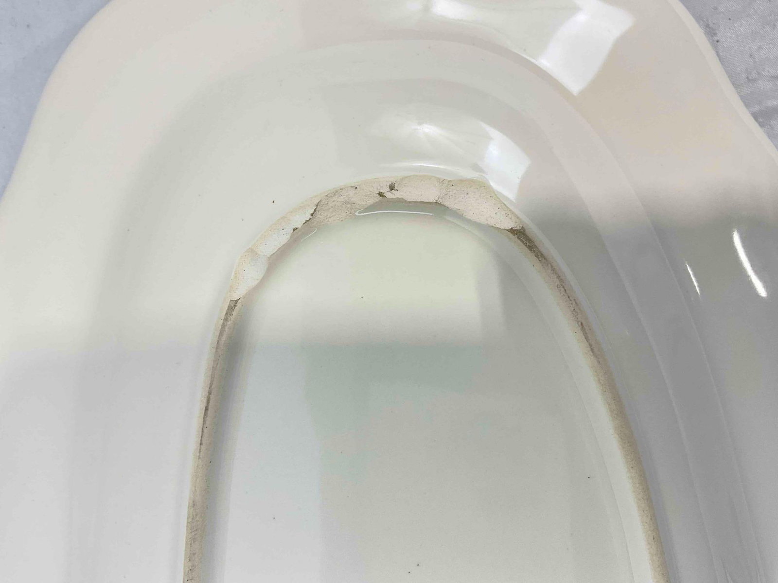 Vintage Sarreguemines French Ceramic Serving Platter in Obernai Pattern. See pics & desc. - 6