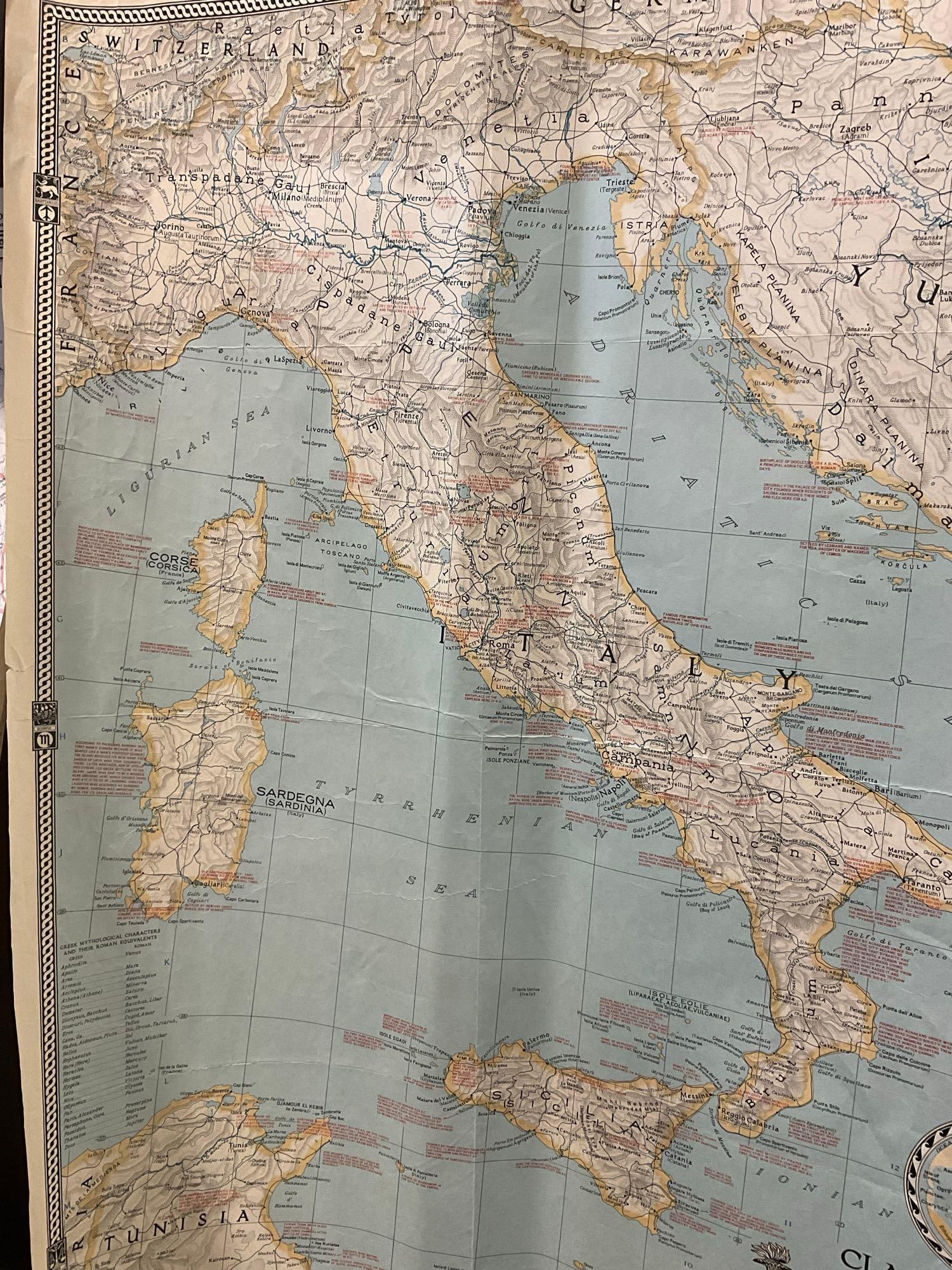 6 Vintage Maps, 40s National Geographic, World Maps, Bible Lands, Classical Lands, Pacific Ocean - 15