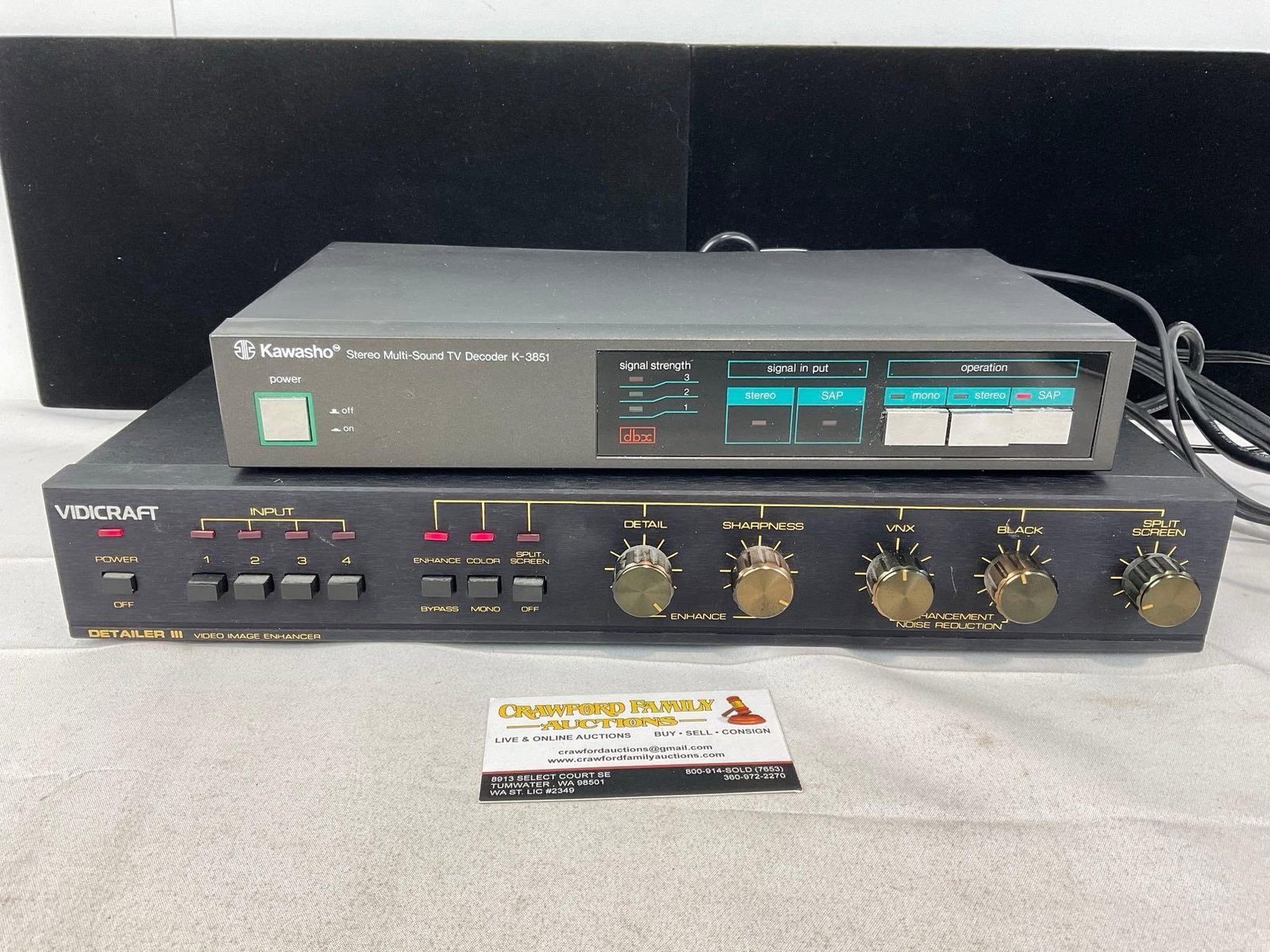 Kawasho Detailer III Video Image Enhancer & Vidicraft Stereo Multi-Sound TV Decoder K-3851 (1 of 3)