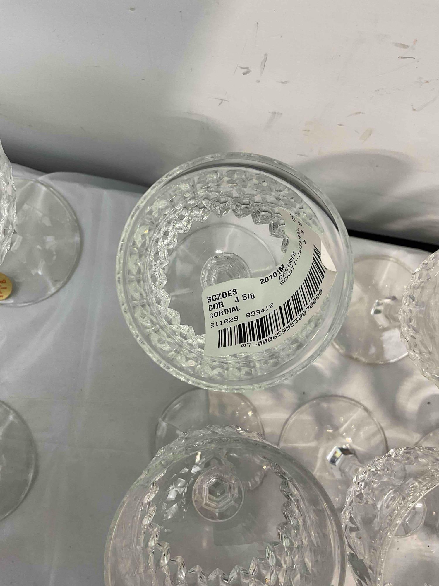 18 pcs Cristallerie Zwiesel German Leaded Crystal Cordial & Sorbet Glasses. Good Condition. - 4