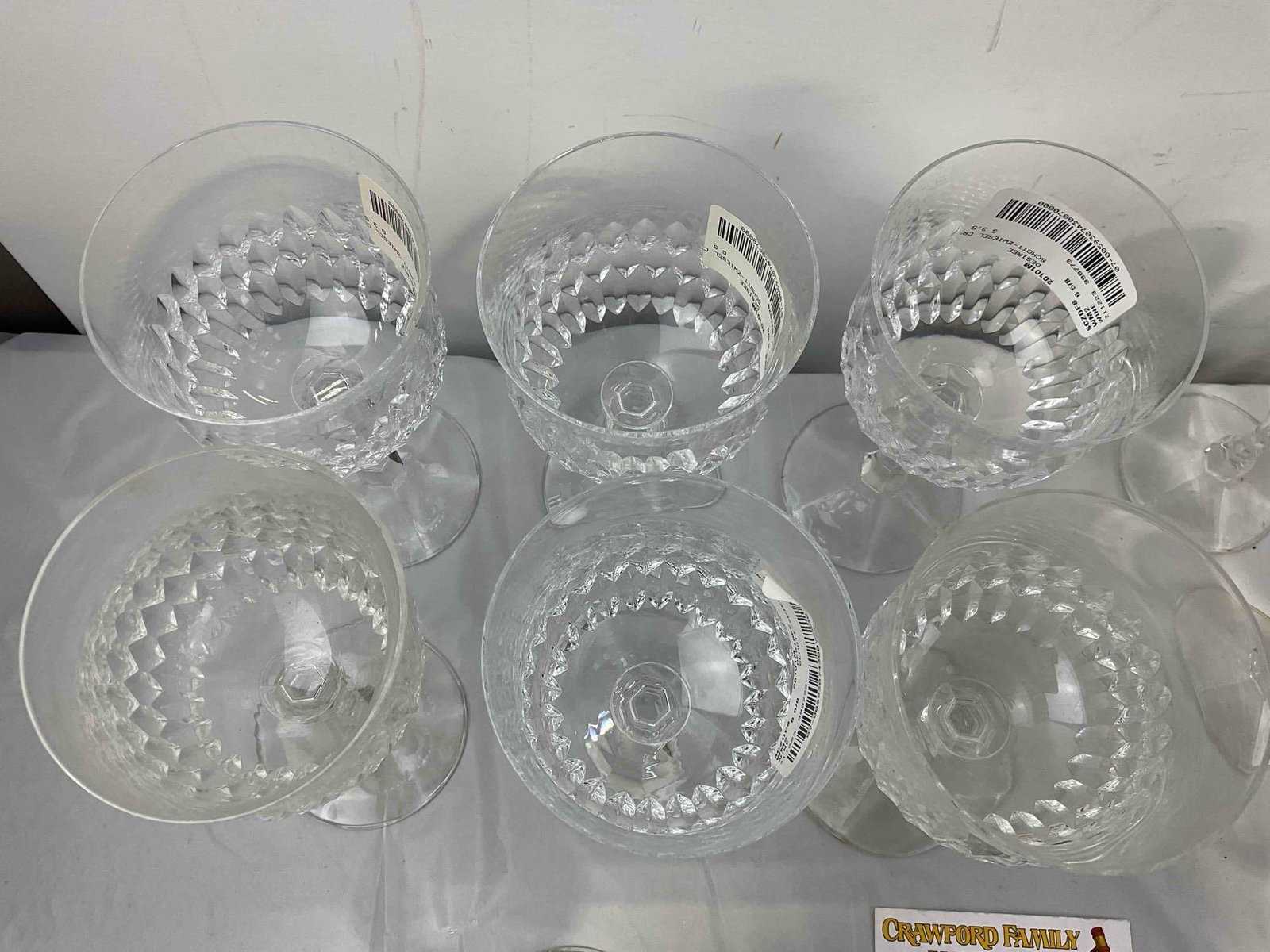 12 pcs Cristallerie Zwiesel German Leaded Crystal Wine Glasses. Good Condition. See pics. - 4