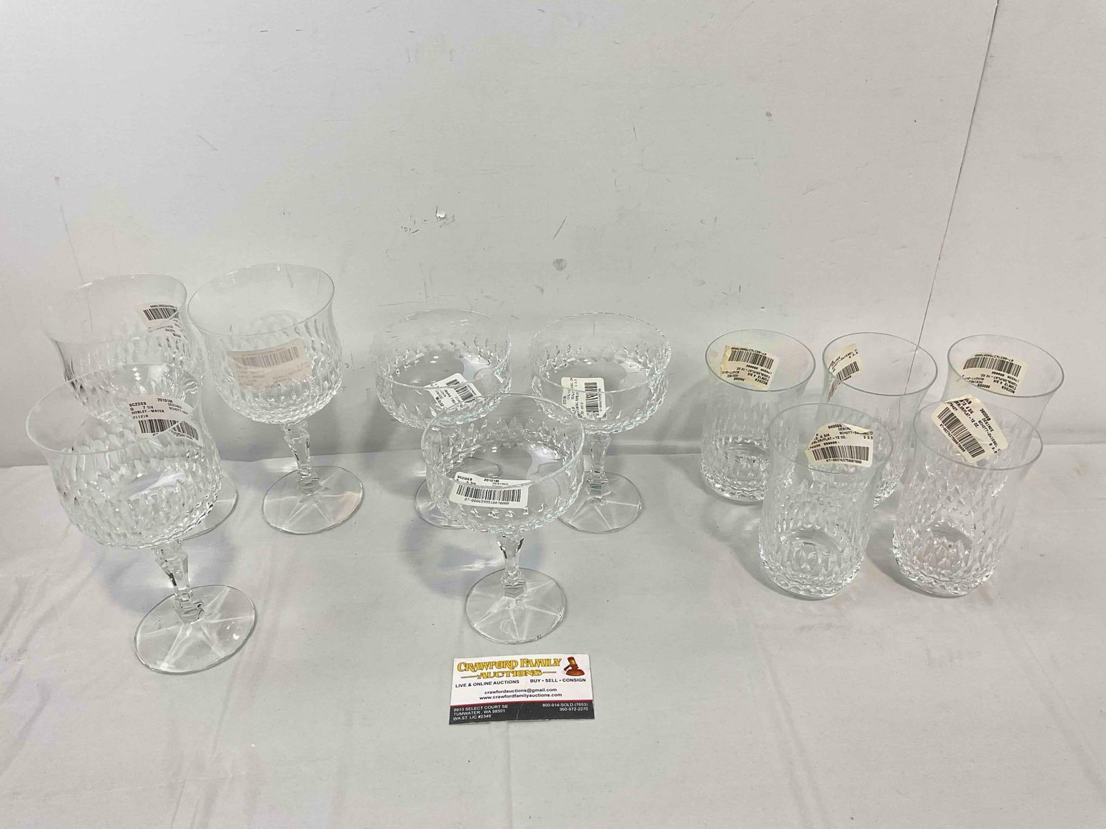 11 pcs Schott-Zwiesel German Leaded Crystal Glasses, LNWT. Very Good Condition. See pics. (1 of 6)