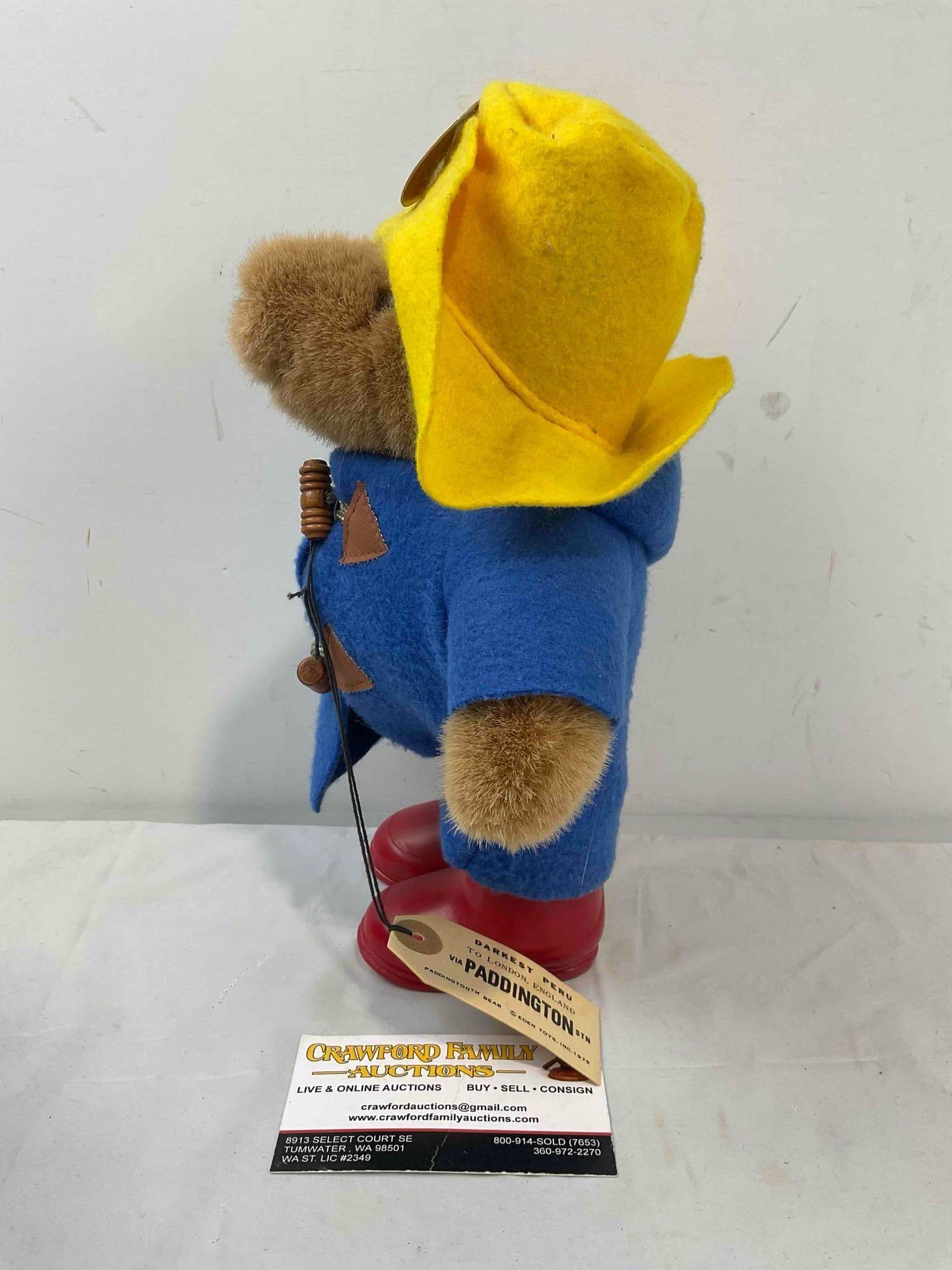 Vintage Eden Toys 30th Anniversary Paddington Bear Stuffed Toy Doll w/ Original Tag. See pics. - 6