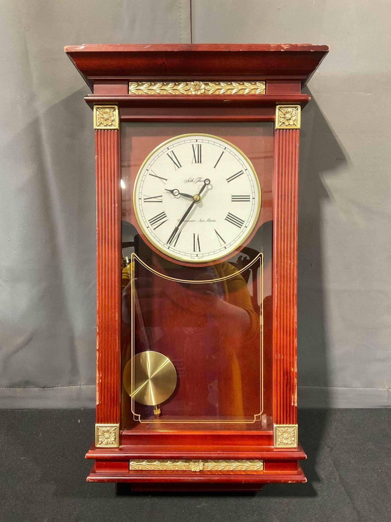 Seth Thomas Westminster-Ave Maria Battery Operated Wall Clock. Good Condition. See pics. (1 of 6)