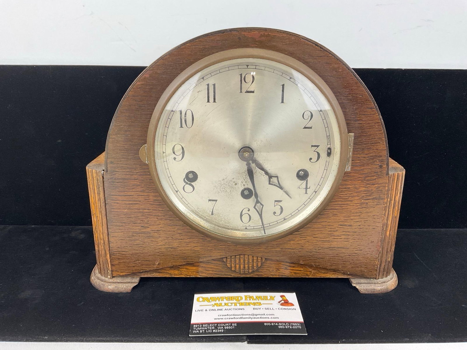 Early 20th Century German Mantel Clock, Time Strike Chime, 10h x 12w x 6d inches (1 of 7)