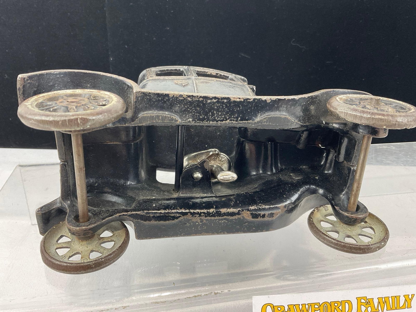 Early 20th Century Arcade Mfg Co. Cast Iron Toy Car, Ford Model T Coupe w/Cast Driver piece - 5