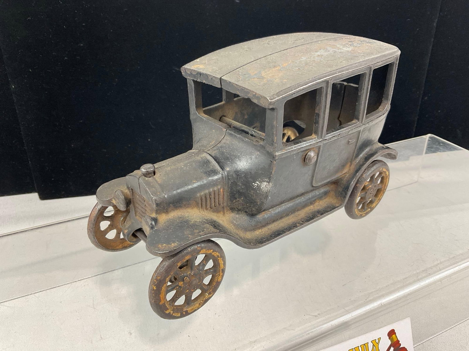 Early 20th Century Arcade Mfg Co. Cast Iron Toy Car, Ford Model T Sedan, Black/unpainted - 2