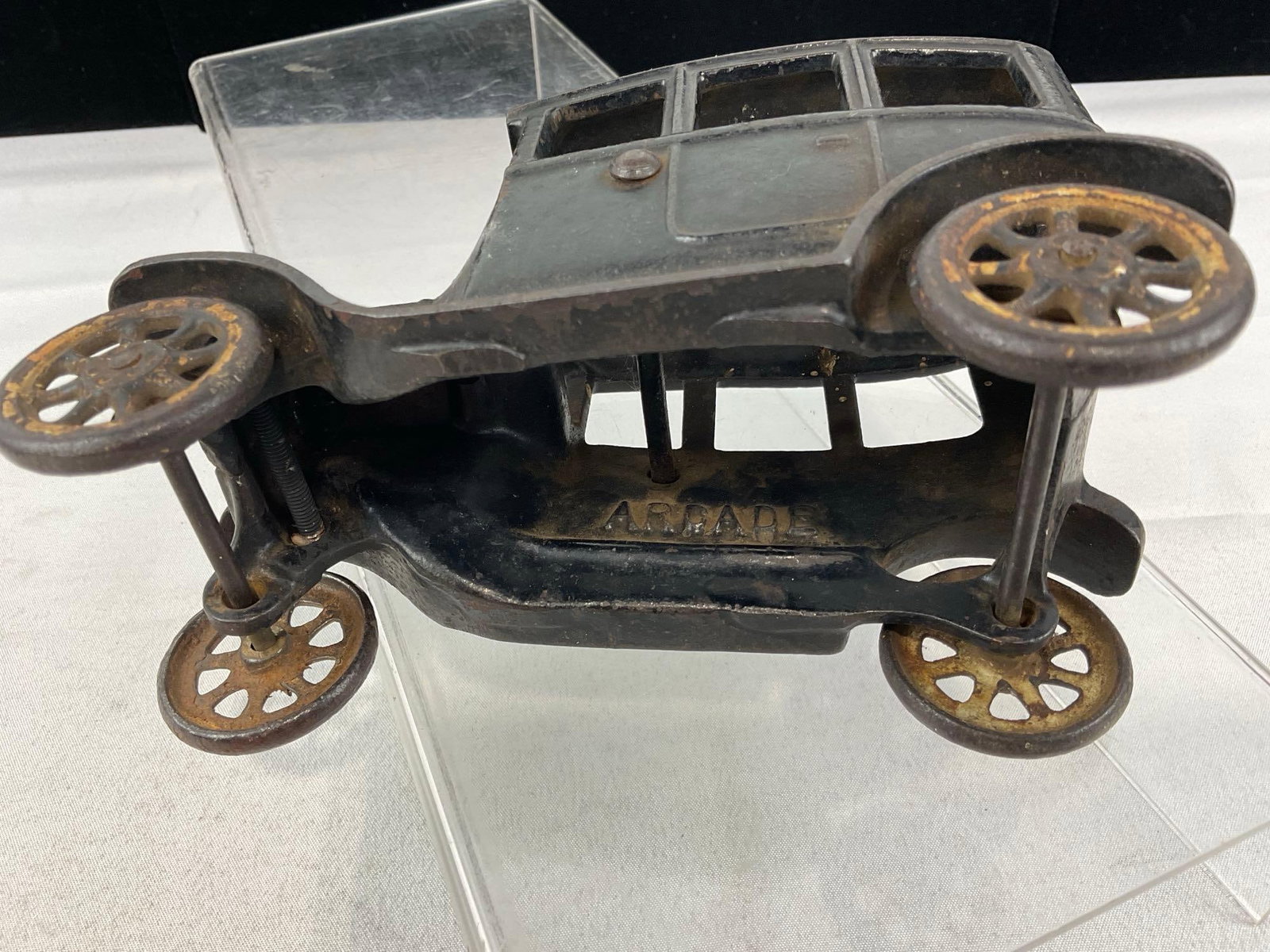 Early 20th Century Arcade Mfg Co. Cast Iron Toy Car, Ford Model T Sedan, Black/unpainted - 5