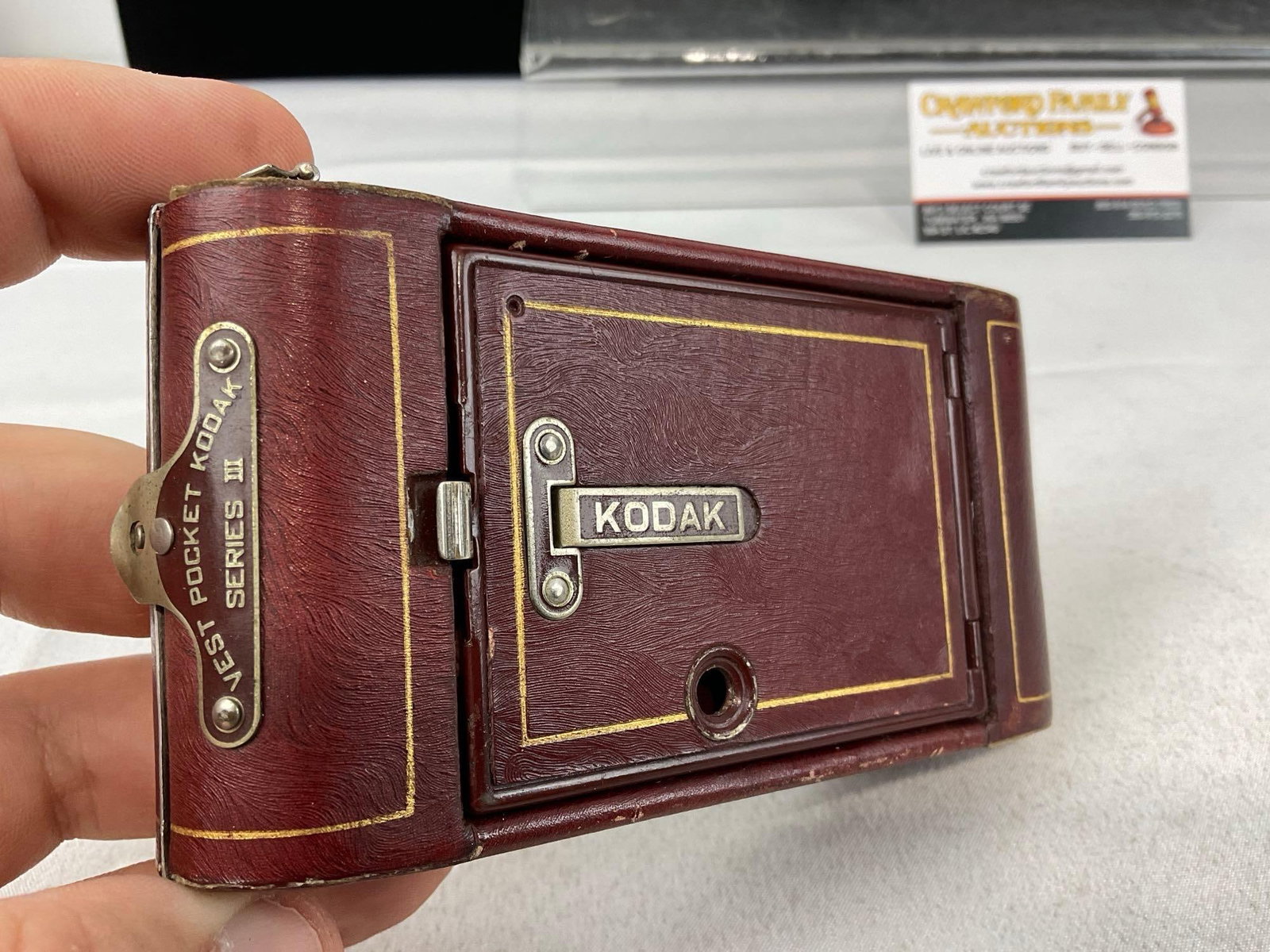 Early 20th Century Eastman Kodak Vest Pocket Kodak Series III, in Brick red - 5