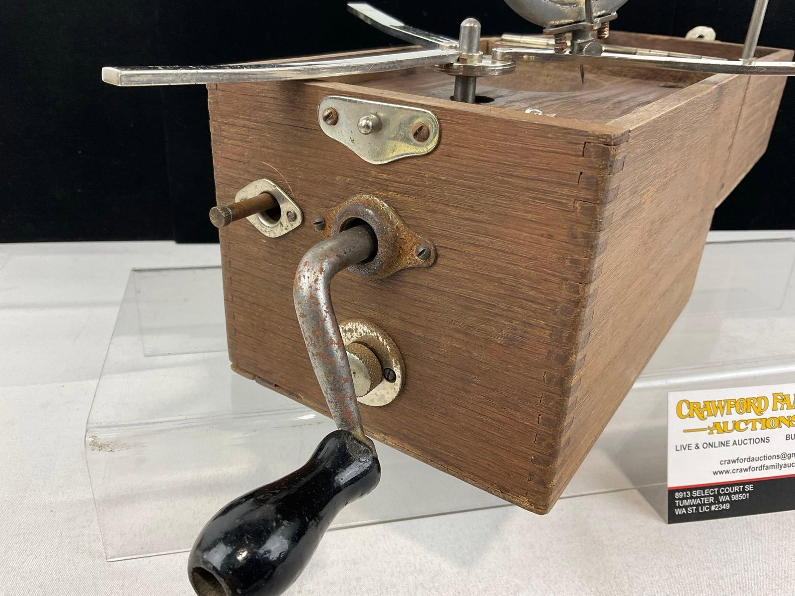 Early 20th Century 1920s Cameraphone Portable Gramophone in wooden box - 2