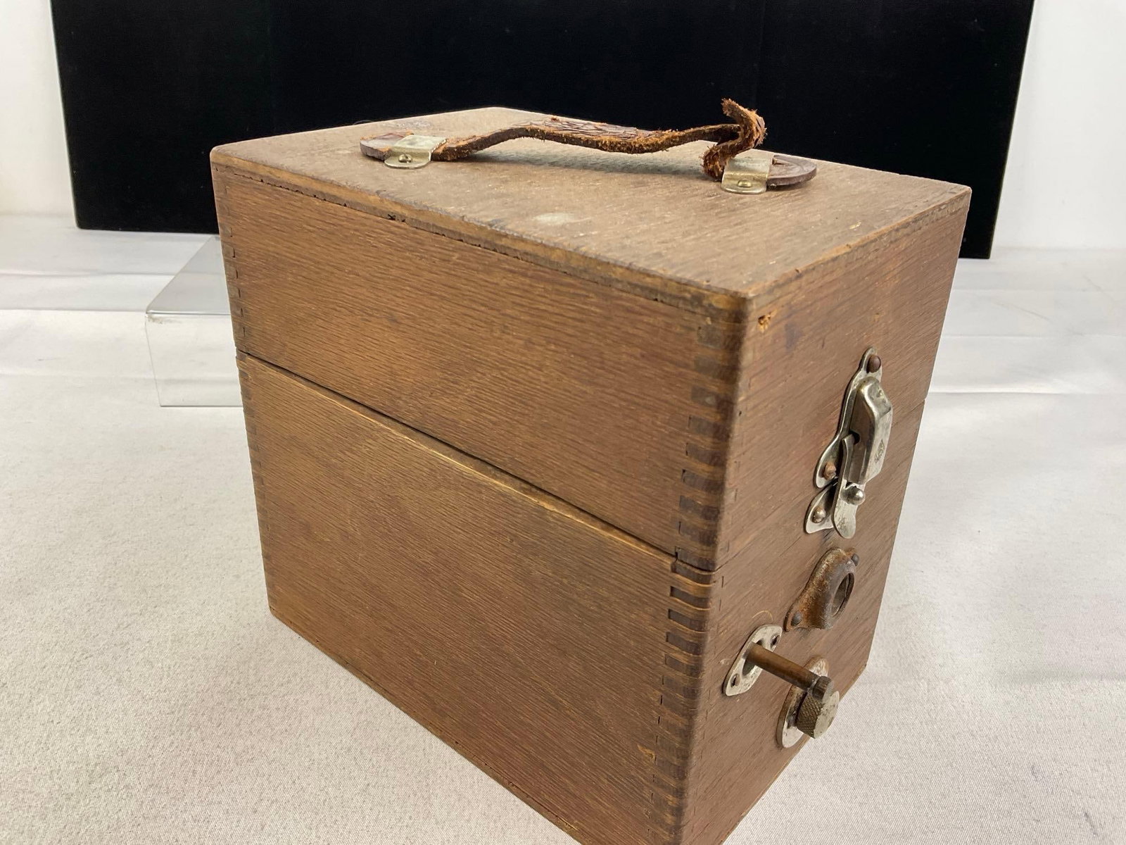 Early 20th Century 1920s Cameraphone Portable Gramophone in wooden box - 7
