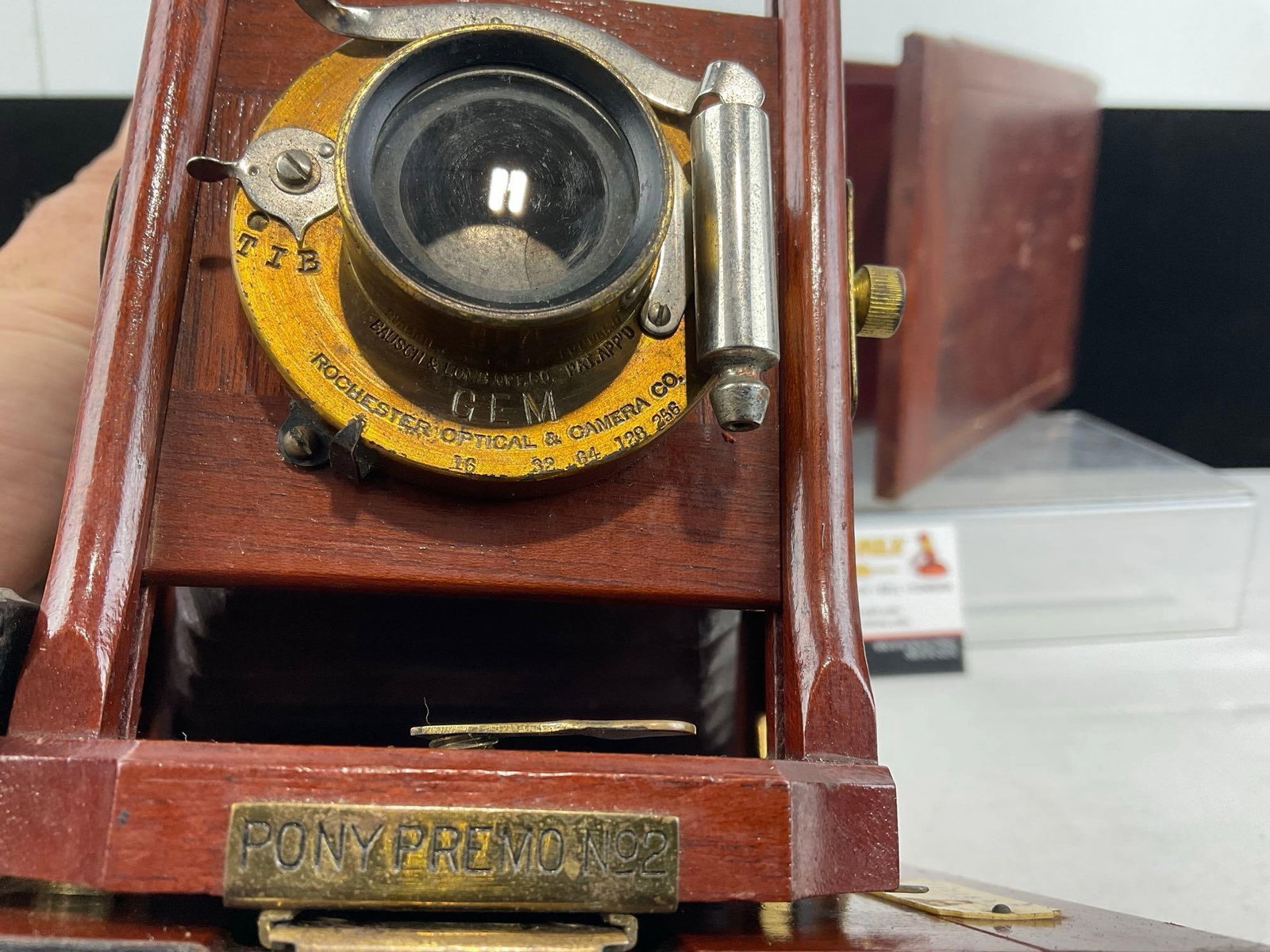 Antique Turn of the Century Rochester Optical Company Kodak Pony Premo no.2 Folding plate Camera - 3