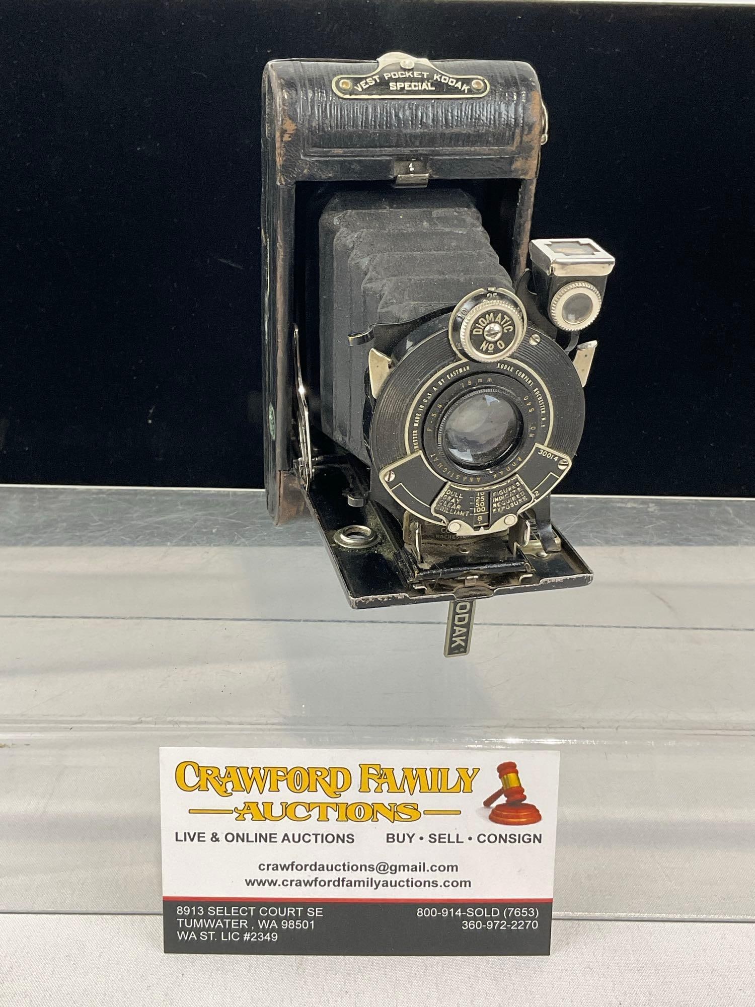 Early 20th Century Eastman Kodak Vest Pocket Special, Black Leather (1 of 7)