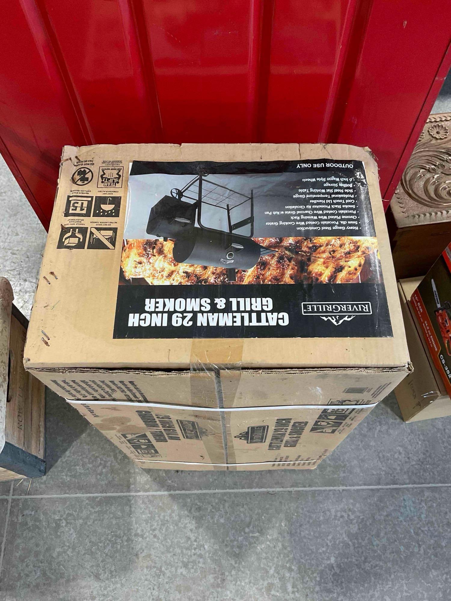 NIB RiverGrille Cattleman 29" Grill & Smoker. NIB Unopened See pics. - 3