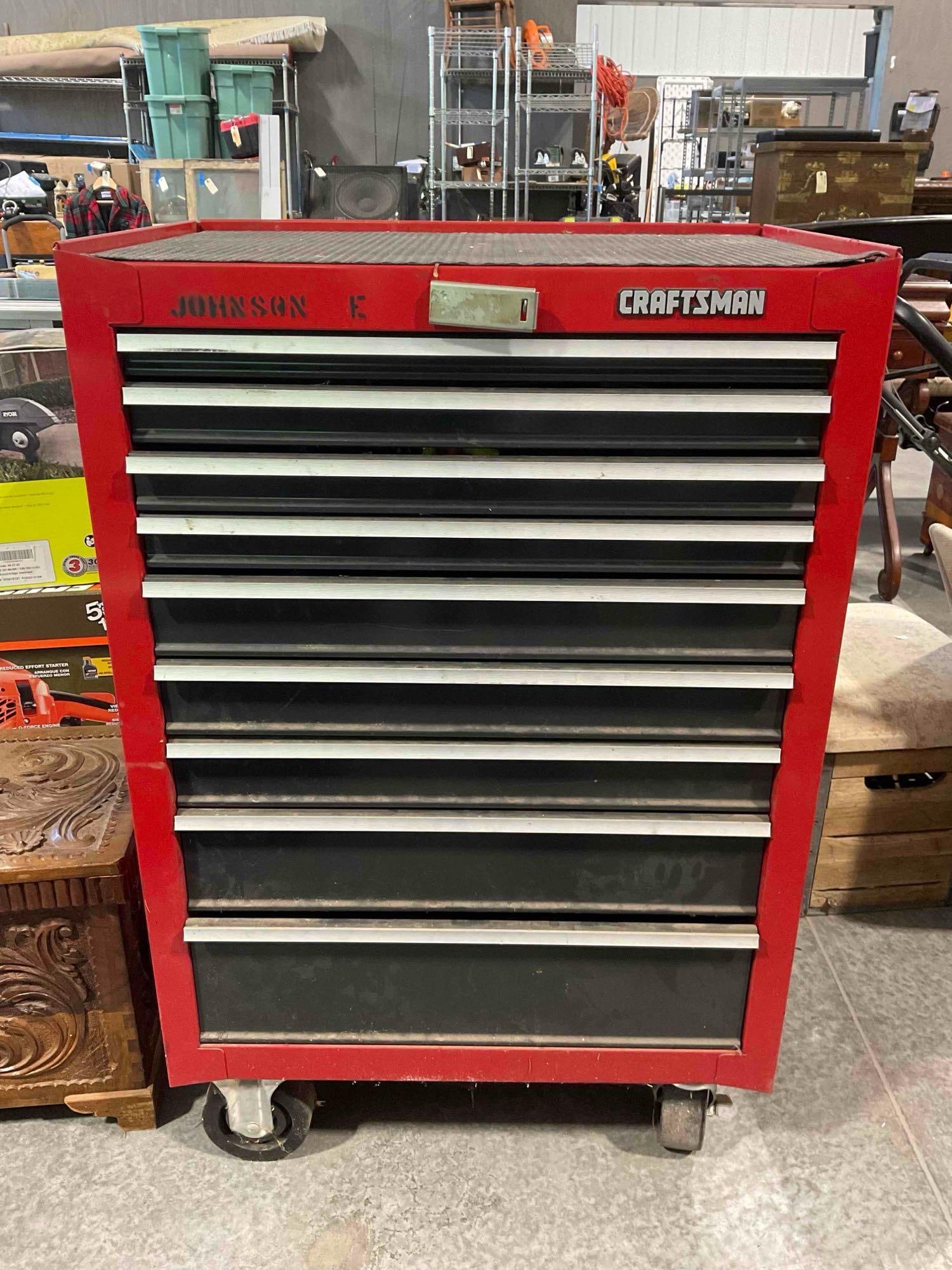 Craftsman 9-Drawer Rolling Tool Chest w/ Contents, incl. Craftsman Tools & Much More! (1 of 12)
