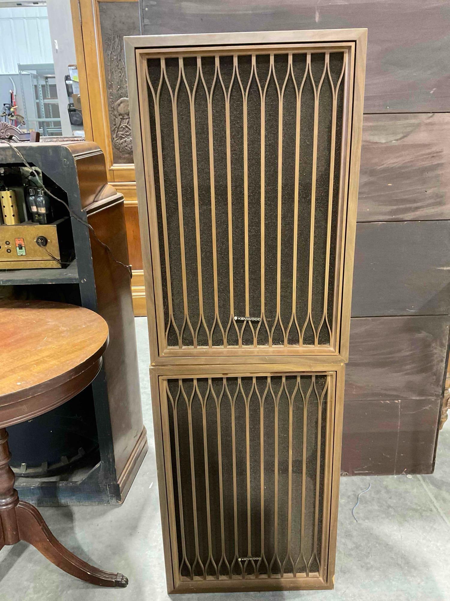 Pair of Vintage KENWOOD KL-777 4-Way 6-Speaker System Floor Speakers. As Is Condition. (1 of 6)