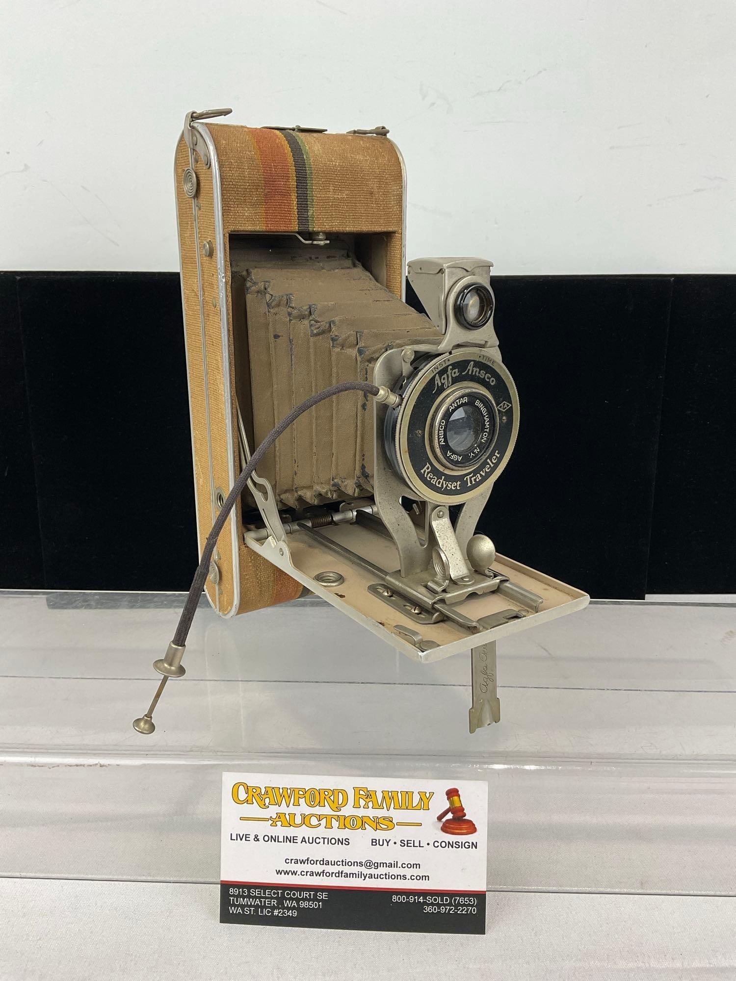 Early 20th Century 1930s Agfa Ansco Readyset Traveler w/Antar Lens, uses 116 roll film (1 of 10)