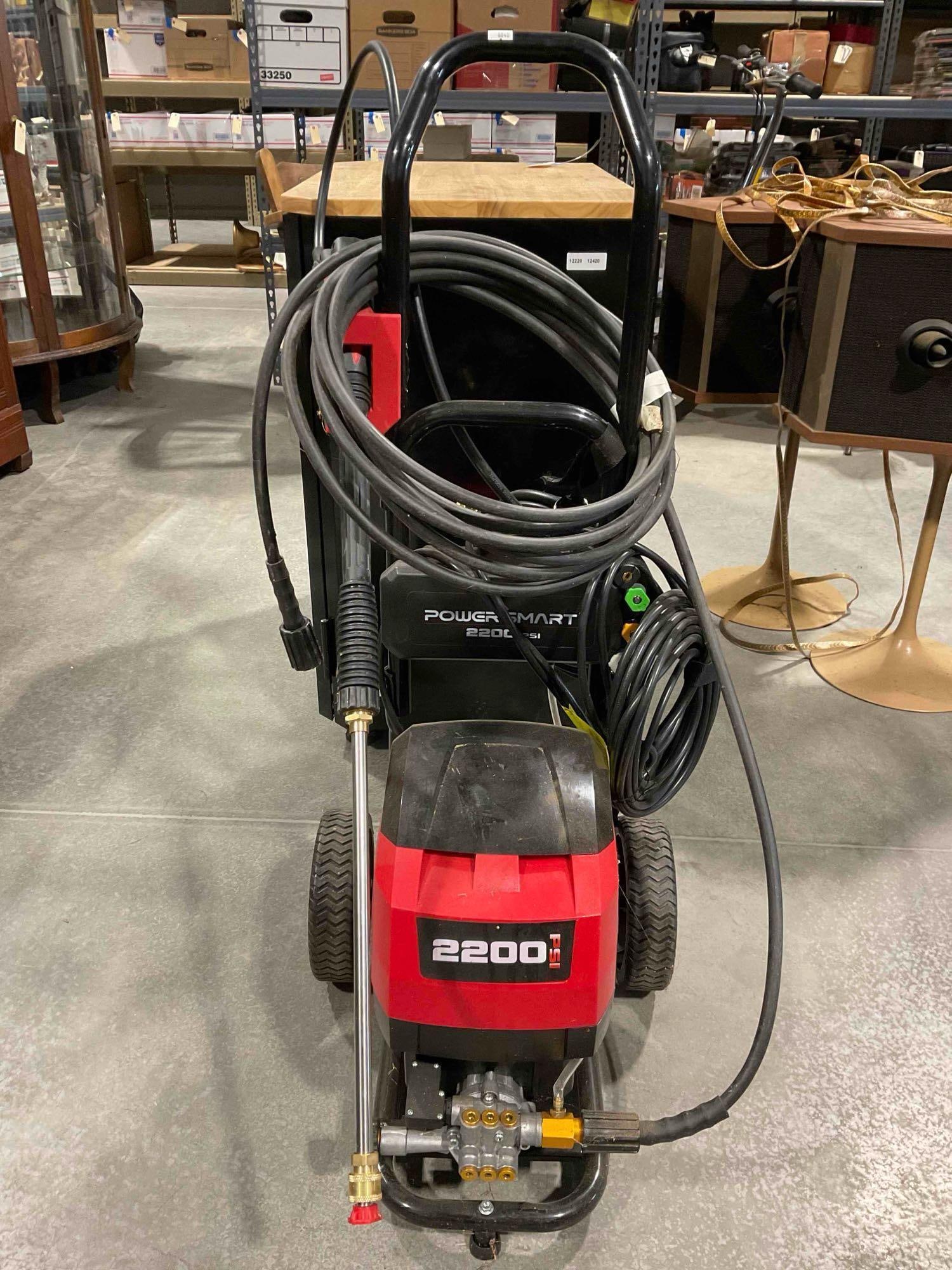 PowerSmart 2200 PSI Electric Power Washer Model DB1001. Tested, Works. See pics. (1 of 4)