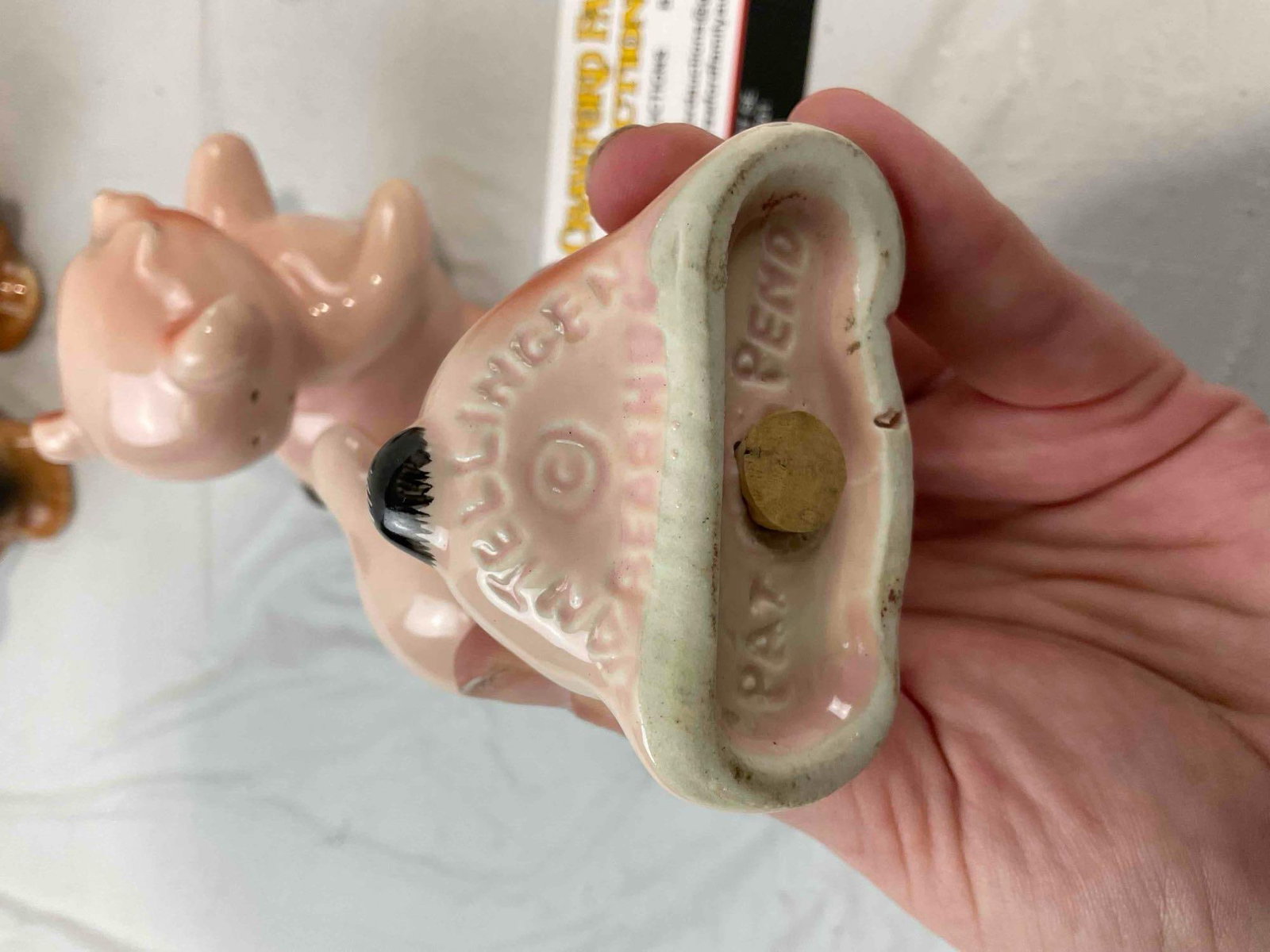 4 Pairs of Vintage VenTellingen Ceramic Salt & Pepper Shakers incl. Bears. Fair Condition. - 5