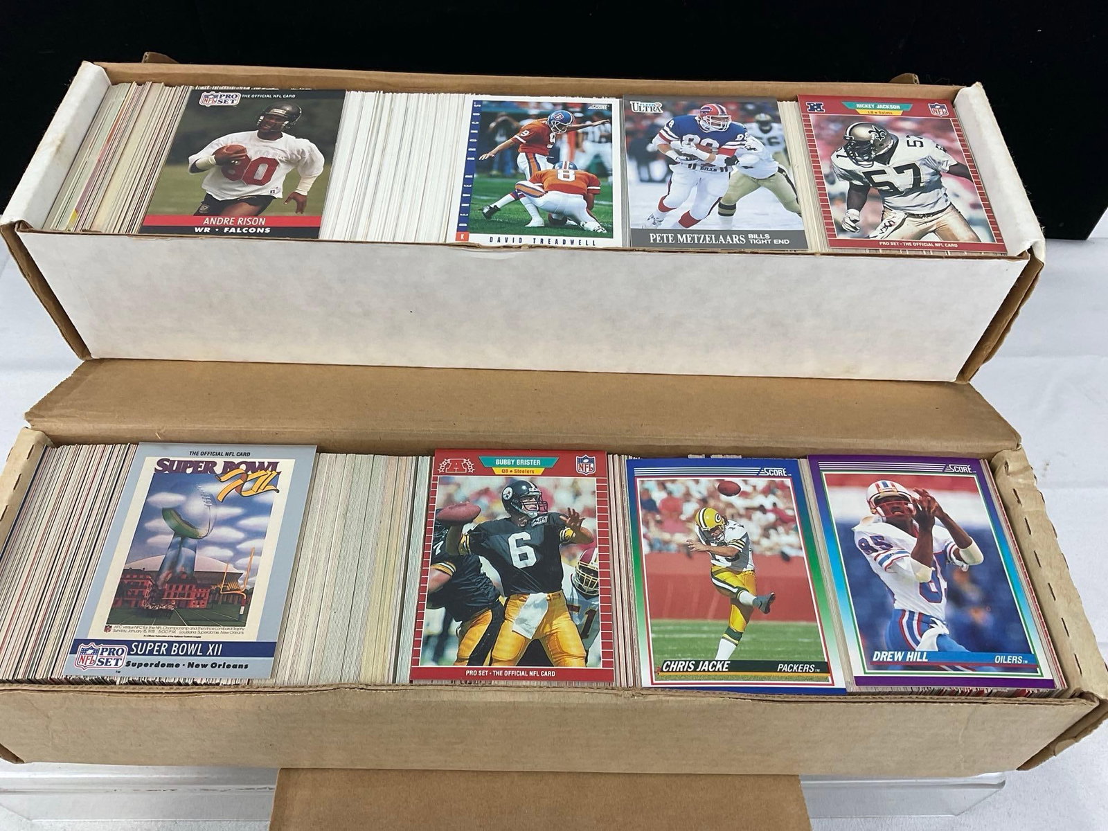 3 Boxes of Sports Cards, Football, Wild Card, NFL Pro, Score & more, approx 2500 cards - 2