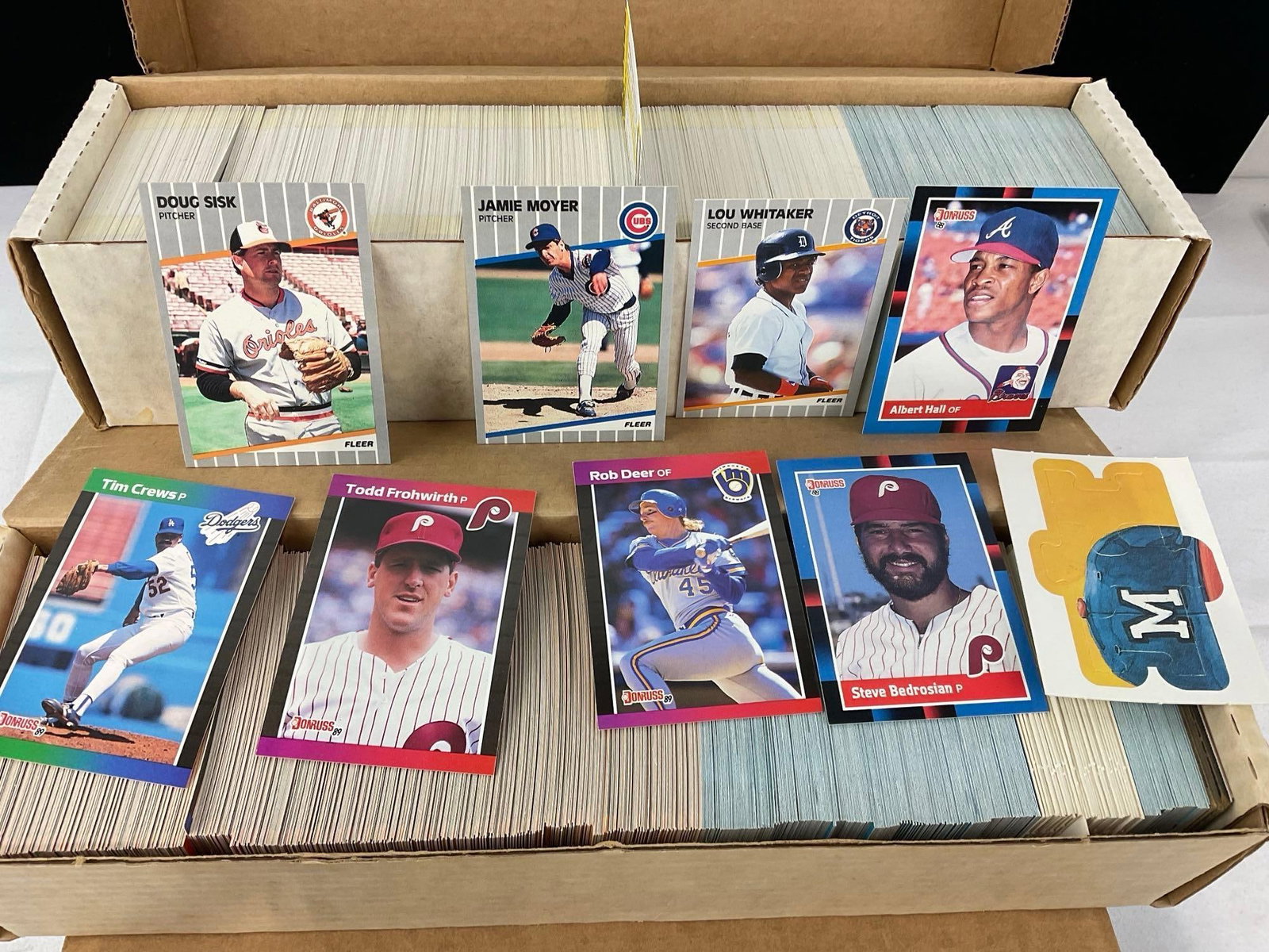 3 Boxes of Baseball Cards, Fleer, Donruss 89, Topps, approx 2500 cards - 3