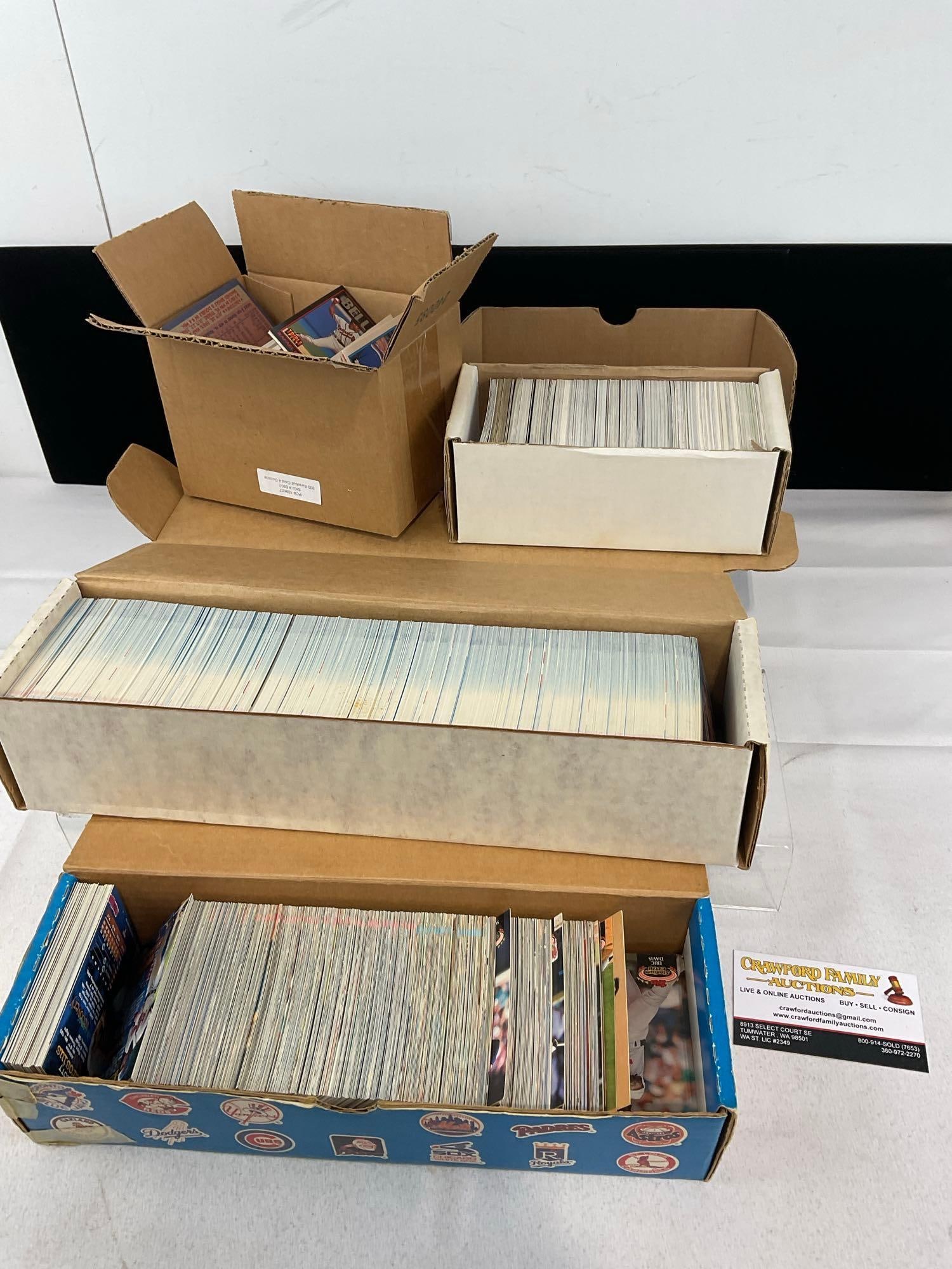 4 Boxes of Sports Cards, Topps Stadium Club, Vintage Topps, Fleer & more, approx 2000 cards (1 of 5)