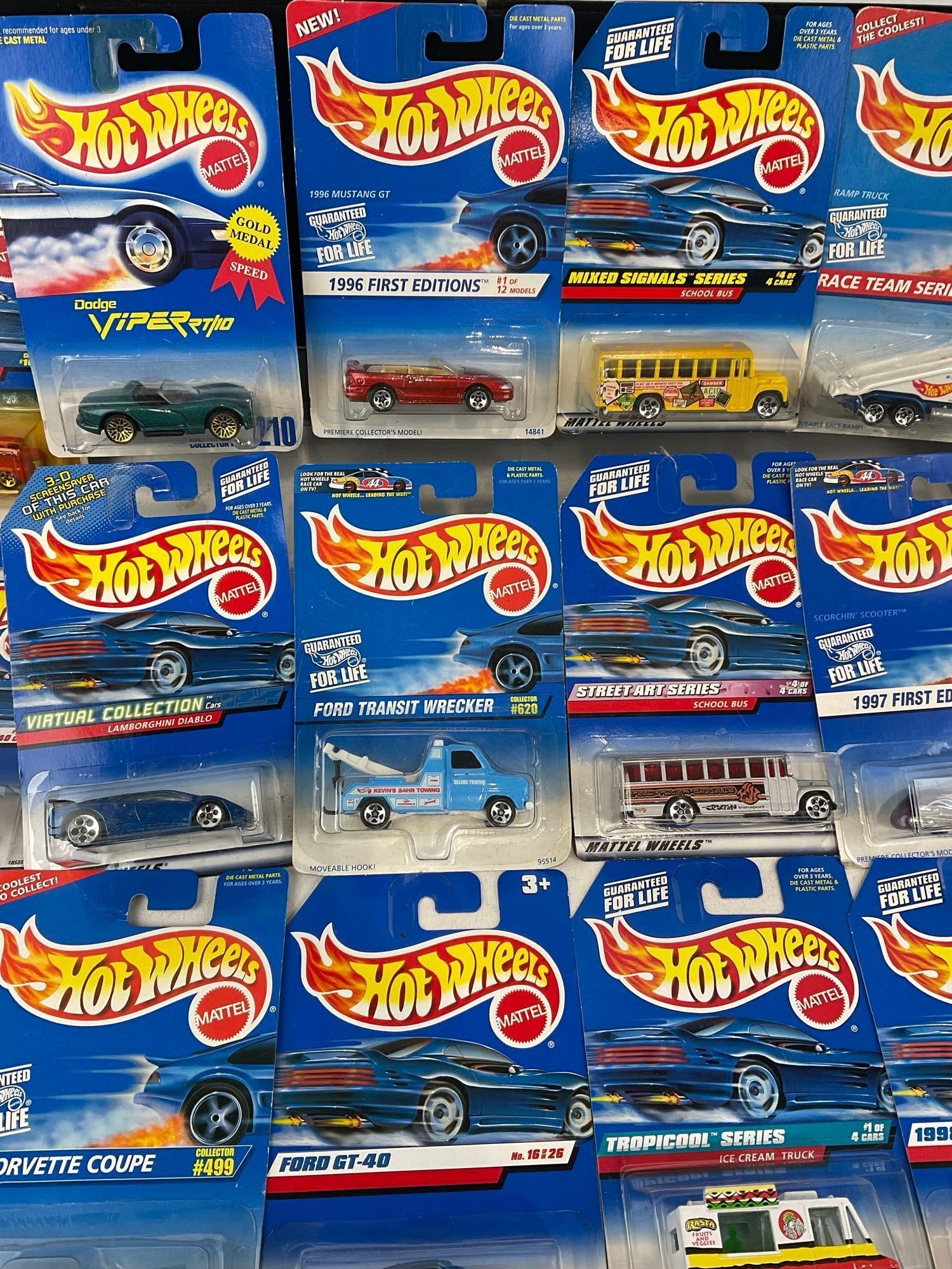 Set of 40 Hot Wheels Diecast Cars in packaging, from all kinds of sets - 5