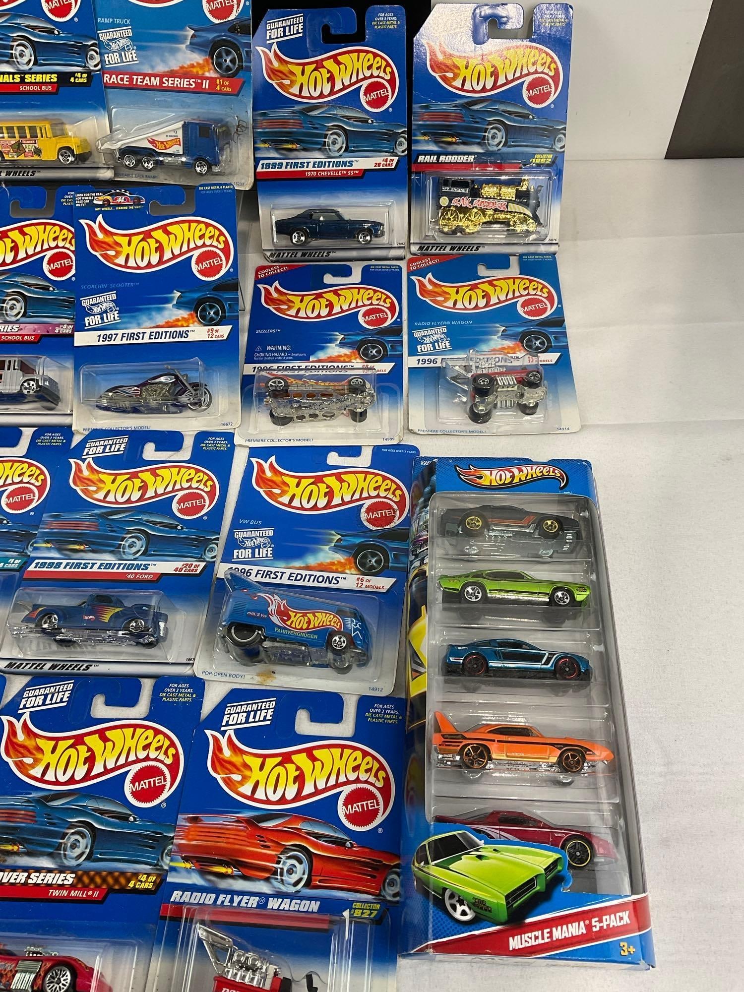 Set of 40 Hot Wheels Diecast Cars in packaging, from all kinds of sets - 8