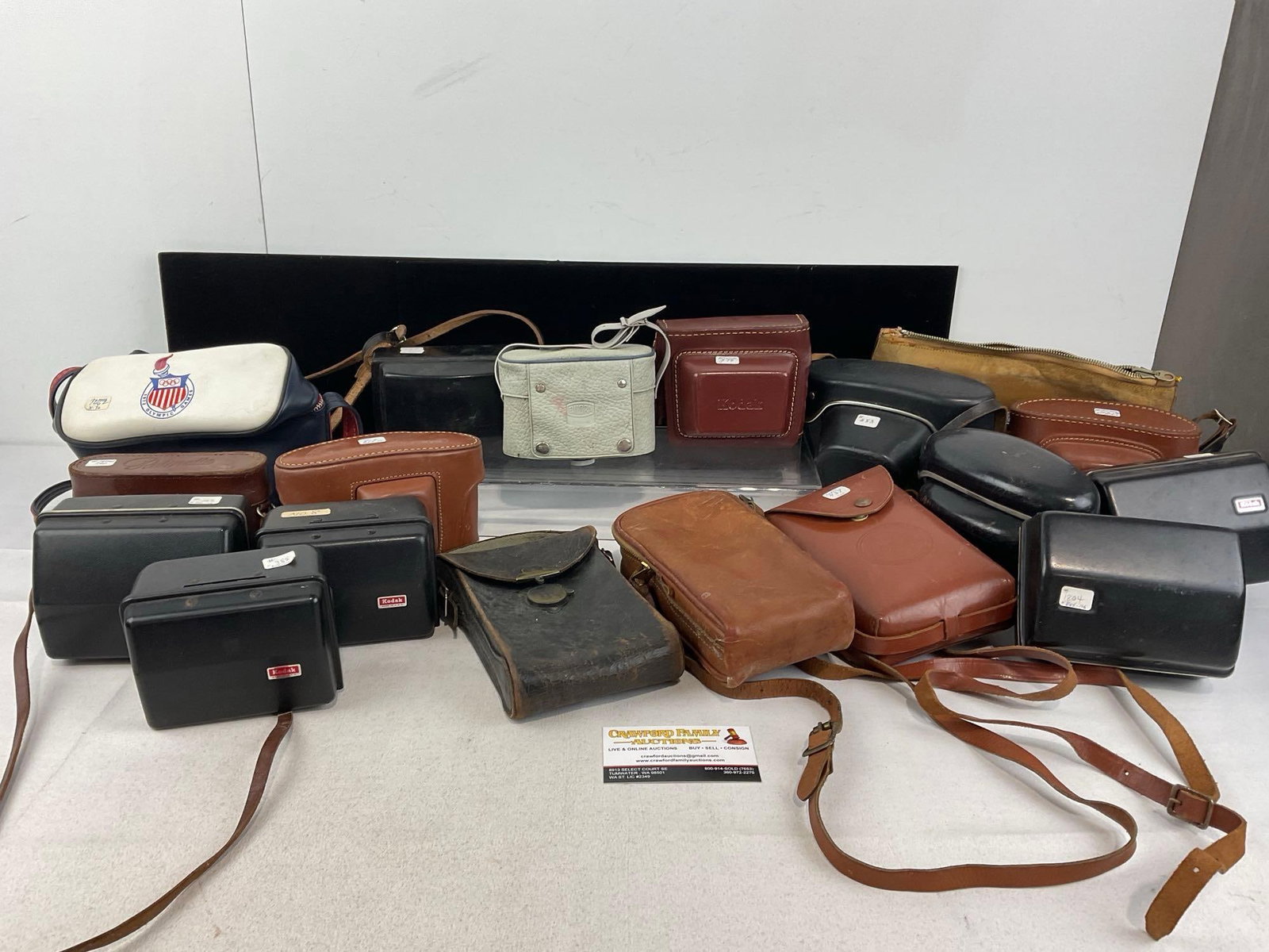Collection of Camera Carrying Cases & Field Cases, Kodak, Eastman Kodak Co, & More, 1972 Olympics (1 of 8)