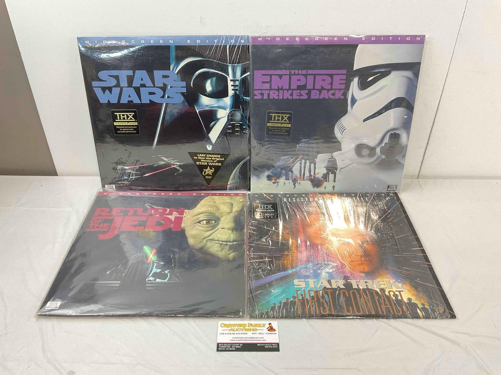 4 pcs Vintage Movies on LaserDisc, incl. Star Wars IV-VI & Star Trek First Contact. See pics. (1 of 4)