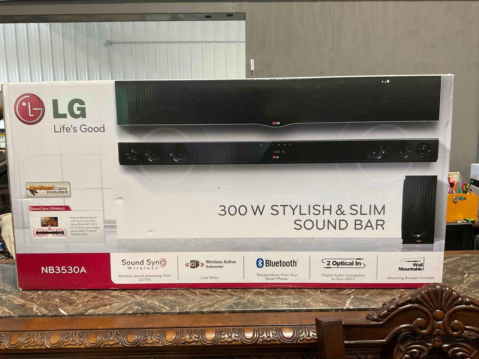 NIB LG 300 W Stylish & Slim Sound Bar Model NB3530A. Good Condition. See pics. (1 of 4)