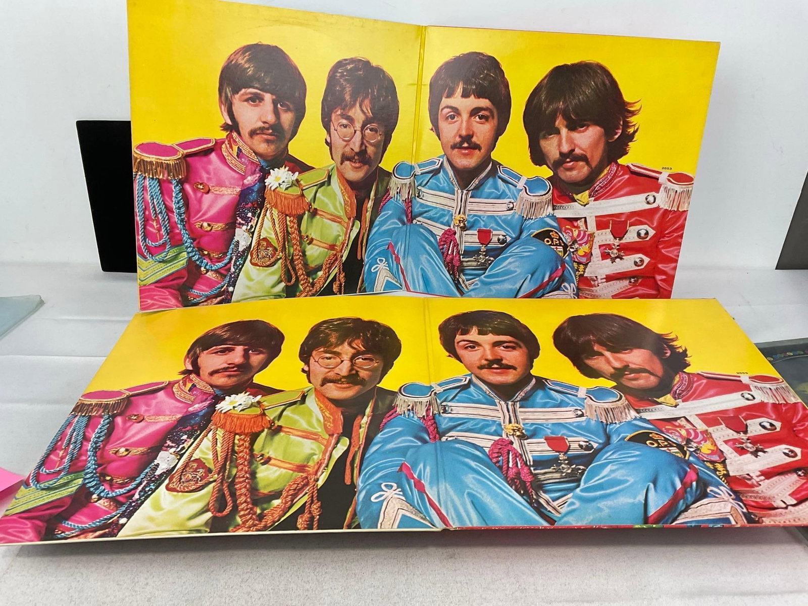 Trio of Beatles Vinyl Records, All Sgt. Peppers Lonely Hearts Club Band, 1 Pic Disc Full art record - 13