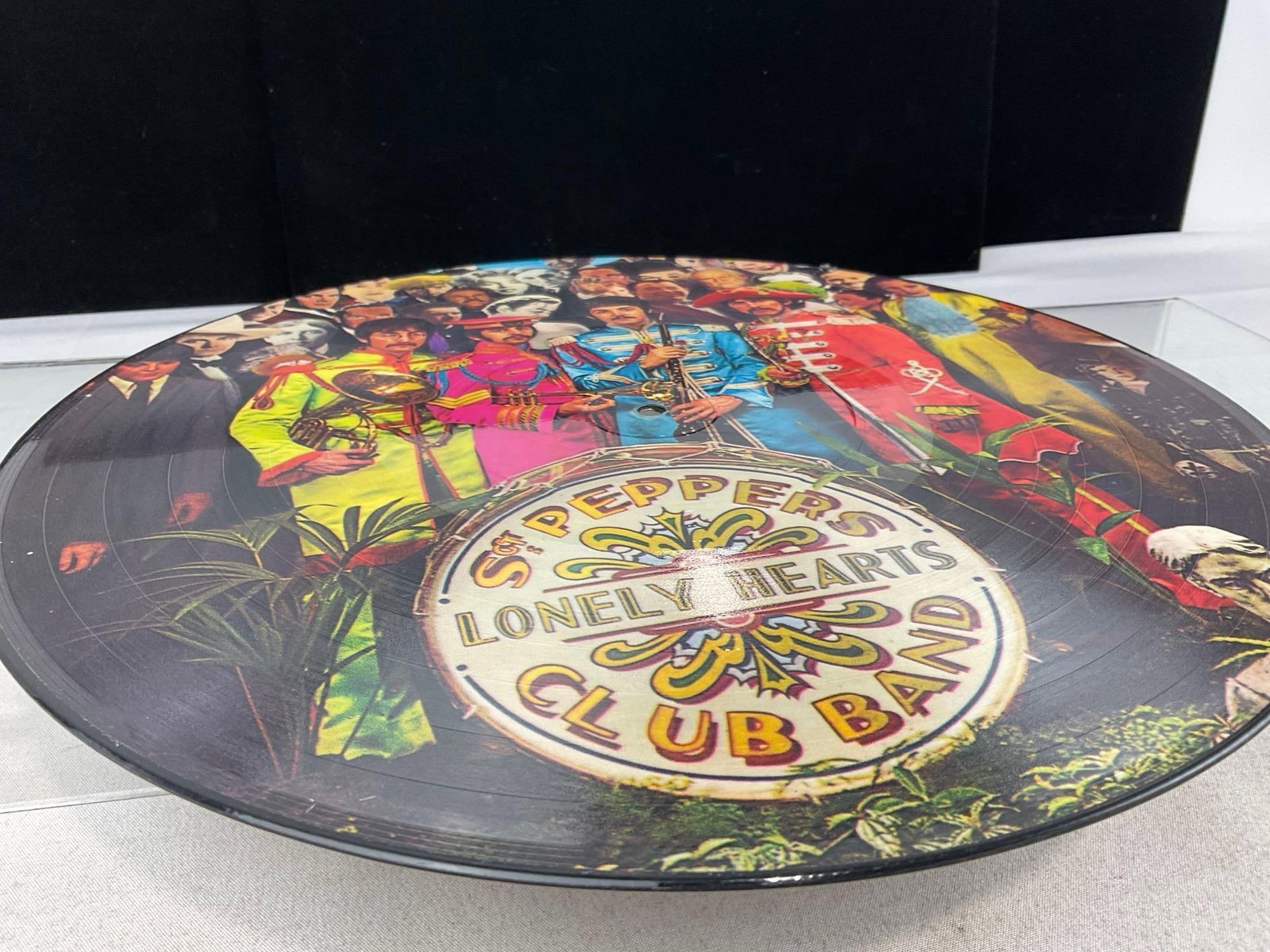 Trio of Beatles Vinyl Records, All Sgt. Peppers Lonely Hearts Club Band, 1 Pic Disc Full art record - 8