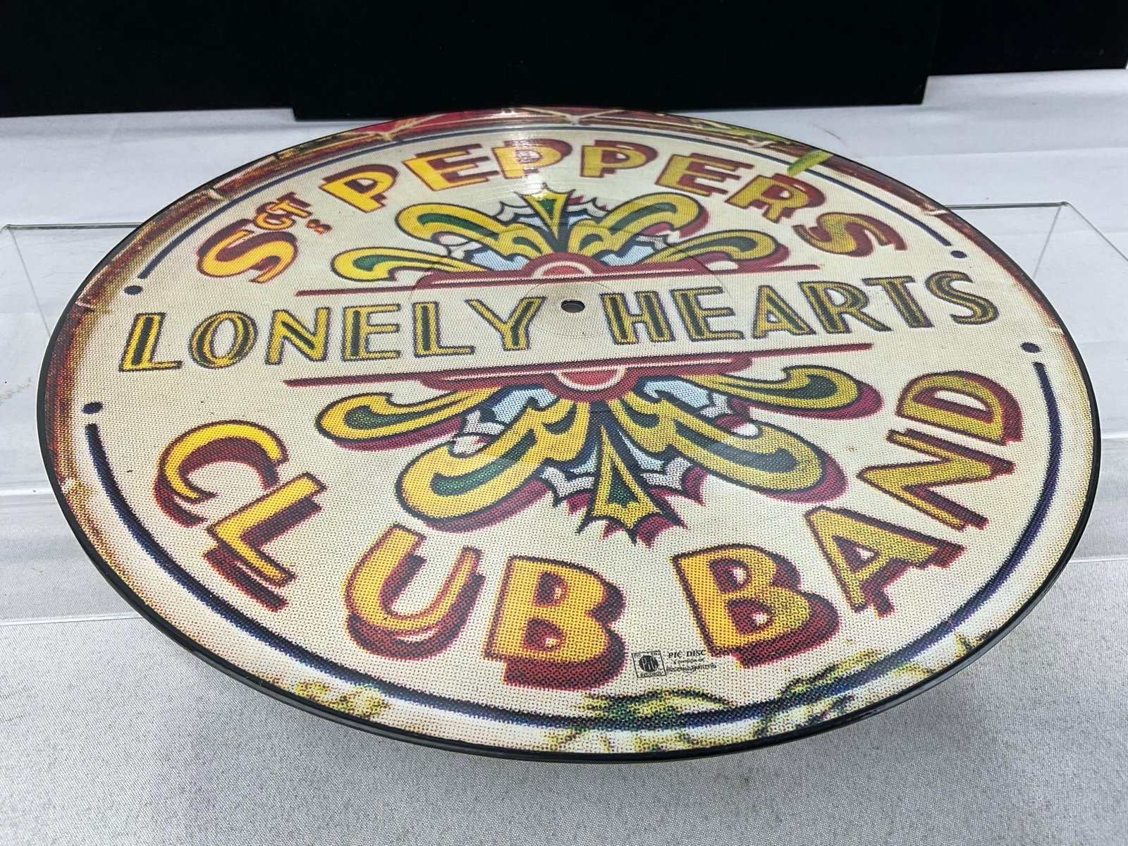 Trio of Beatles Vinyl Records, All Sgt. Peppers Lonely Hearts Club Band, 1 Pic Disc Full art record - 9