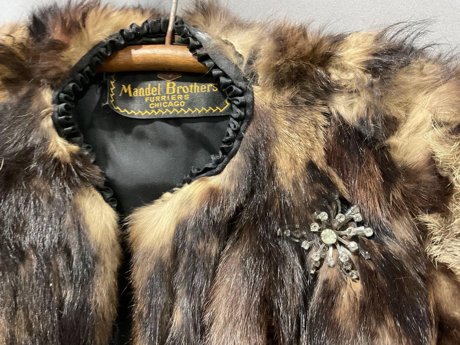 Vintage Fur Coat, Mandel Brothers Furriers, Chicago, looks to be Mink - 2