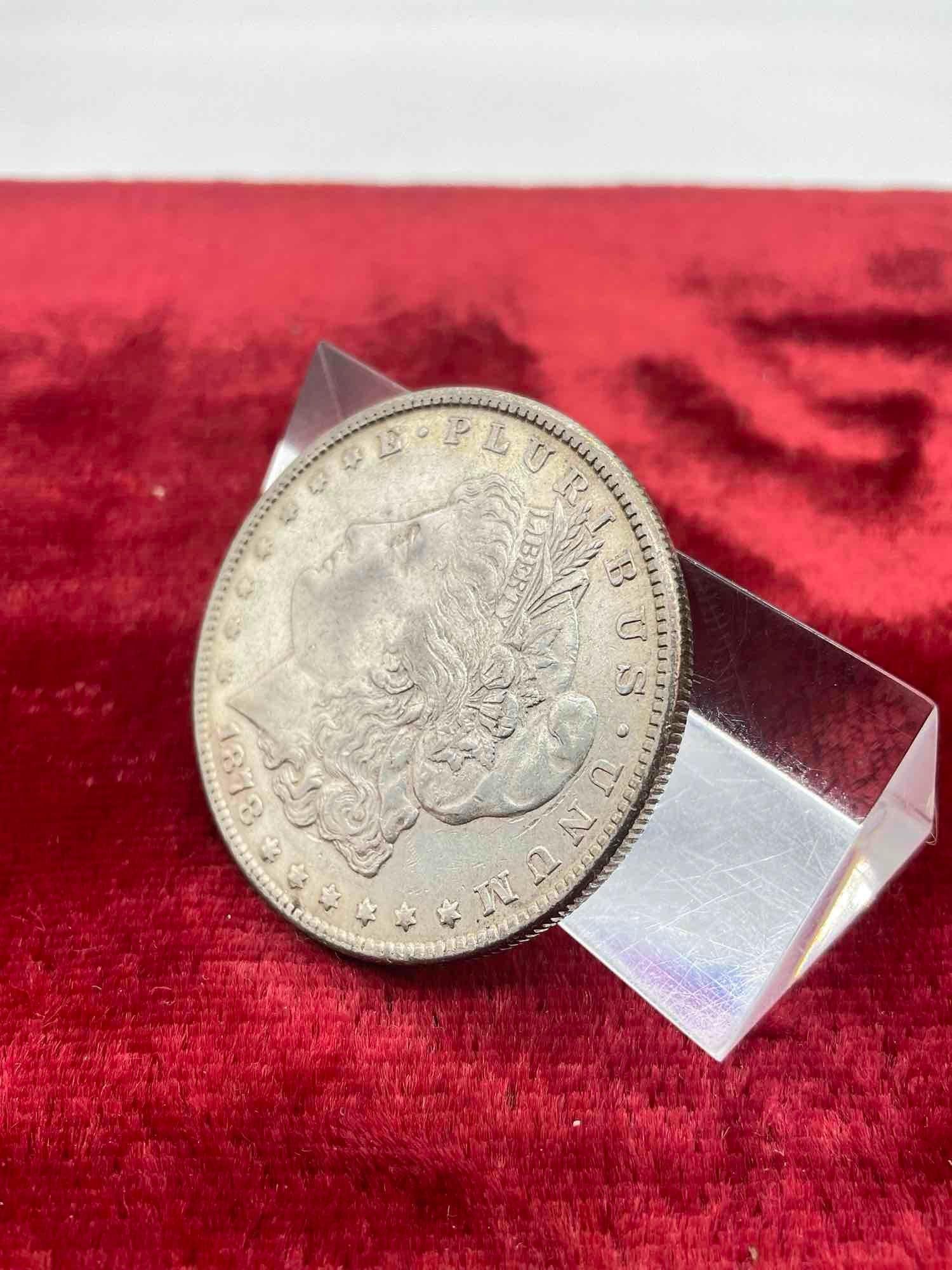 Antique 1st year 1878 -S Silver Morgan Dollar nice coin see pics - 5