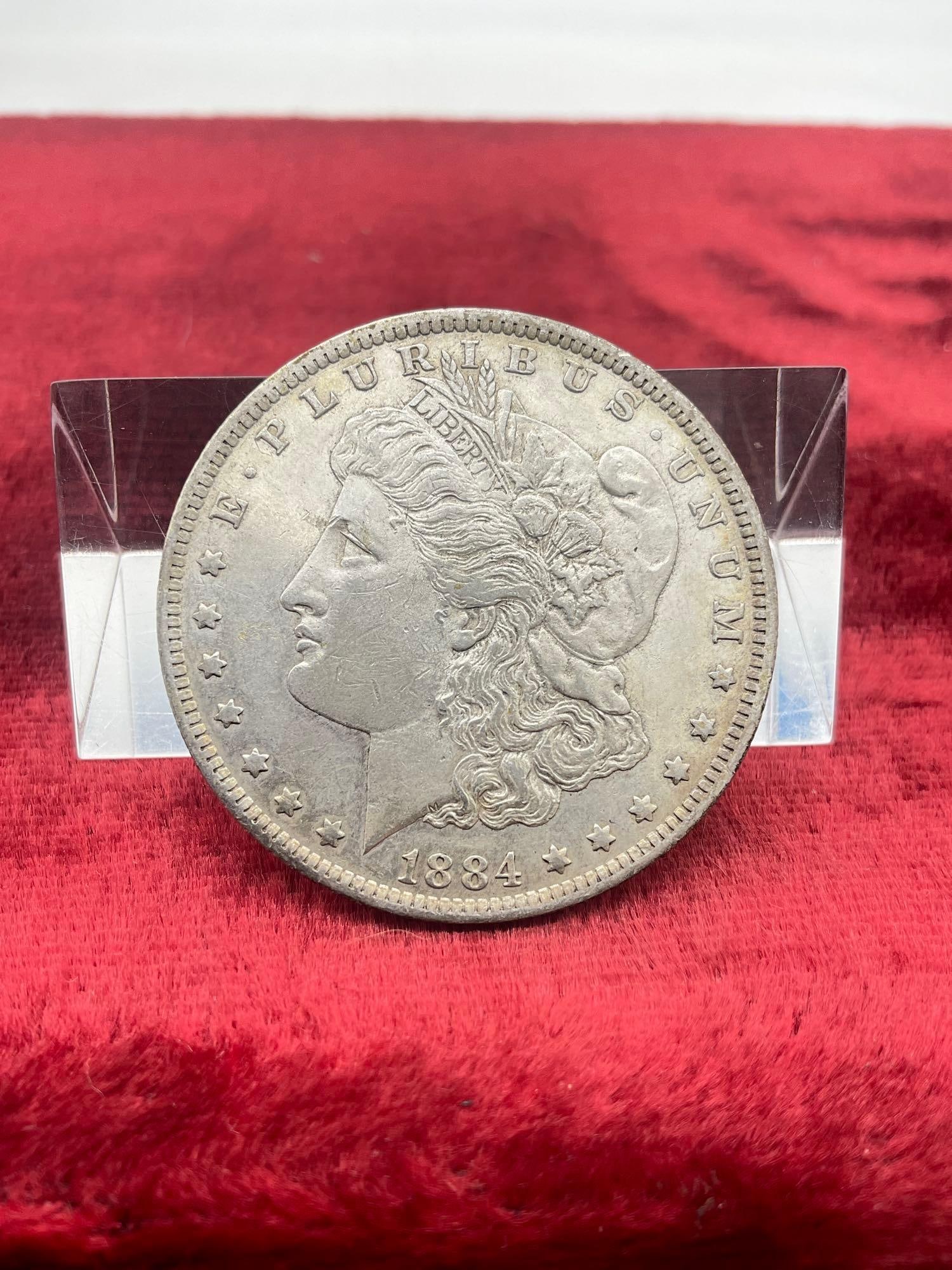 Antique 1884-O Silver Morgan Dollar nice coin see pics (1 of 9)
