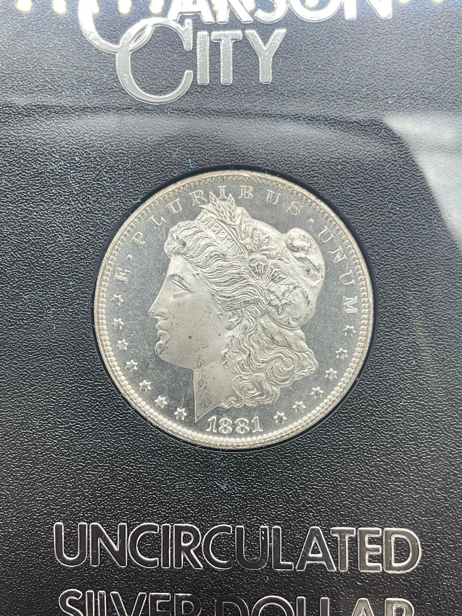 1881 Carson City GSA Hoard Slabbed Silver Morgan Dollar MS quality DMPL coin w/ OG box & Coa - 2