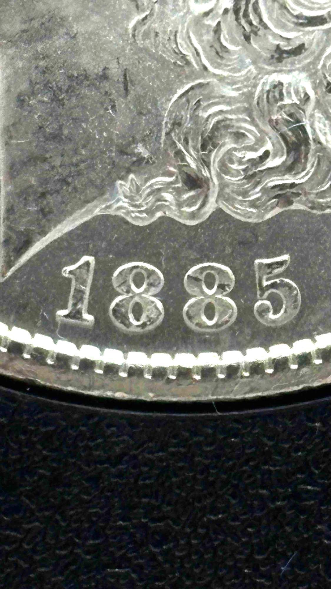 1885 Carson City GSA Hoard Slabbed Silver Morgan Dollar MS quality DMPL coin w/ OG box & Coa VAM - 4