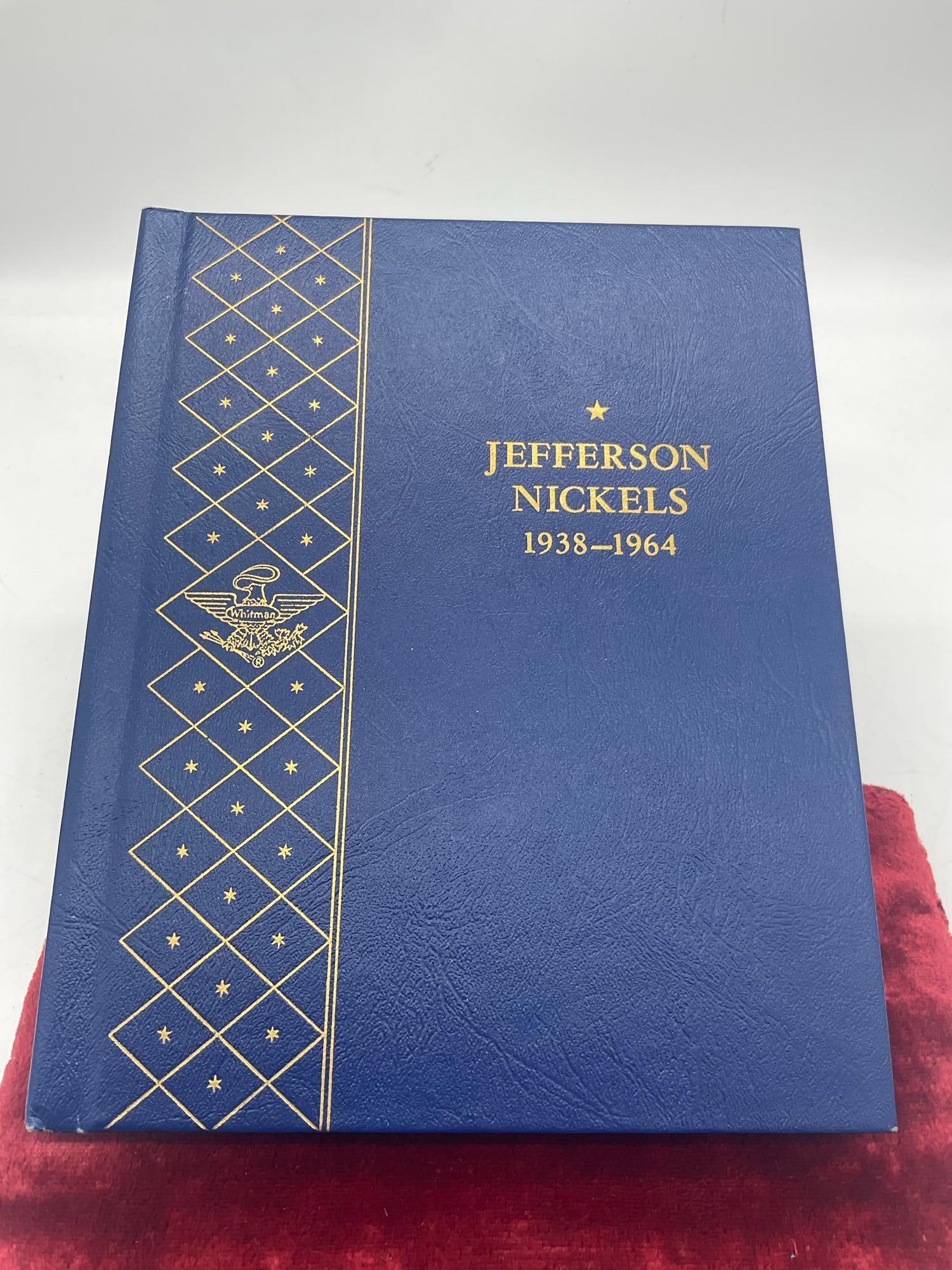 Complete Jefferson Nickel Collection 1938-1964 Incluing all WWII silver coins in folder - 6