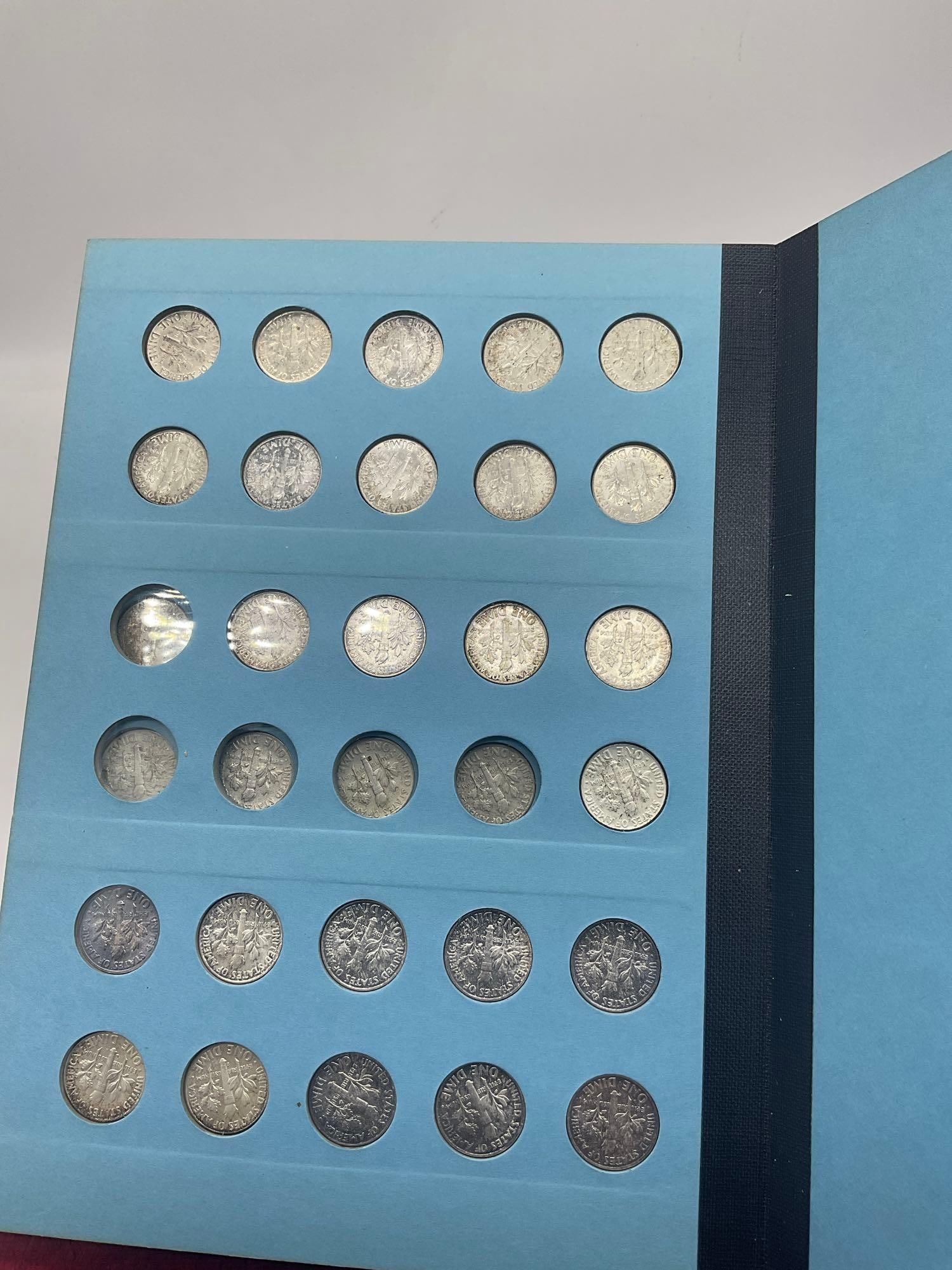 Complete Roosevelt Dime collection 1946 -1963 + 10 extra coins 9x 1960 1 x 1962 55 coins - 8