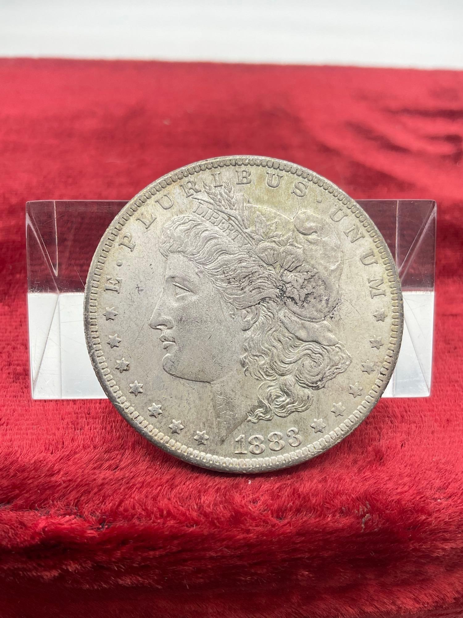 'Antique 1883-O Silver Morgan Dollar Nice Gradable Coin w/Light doubling in the 8's (1 of 6)