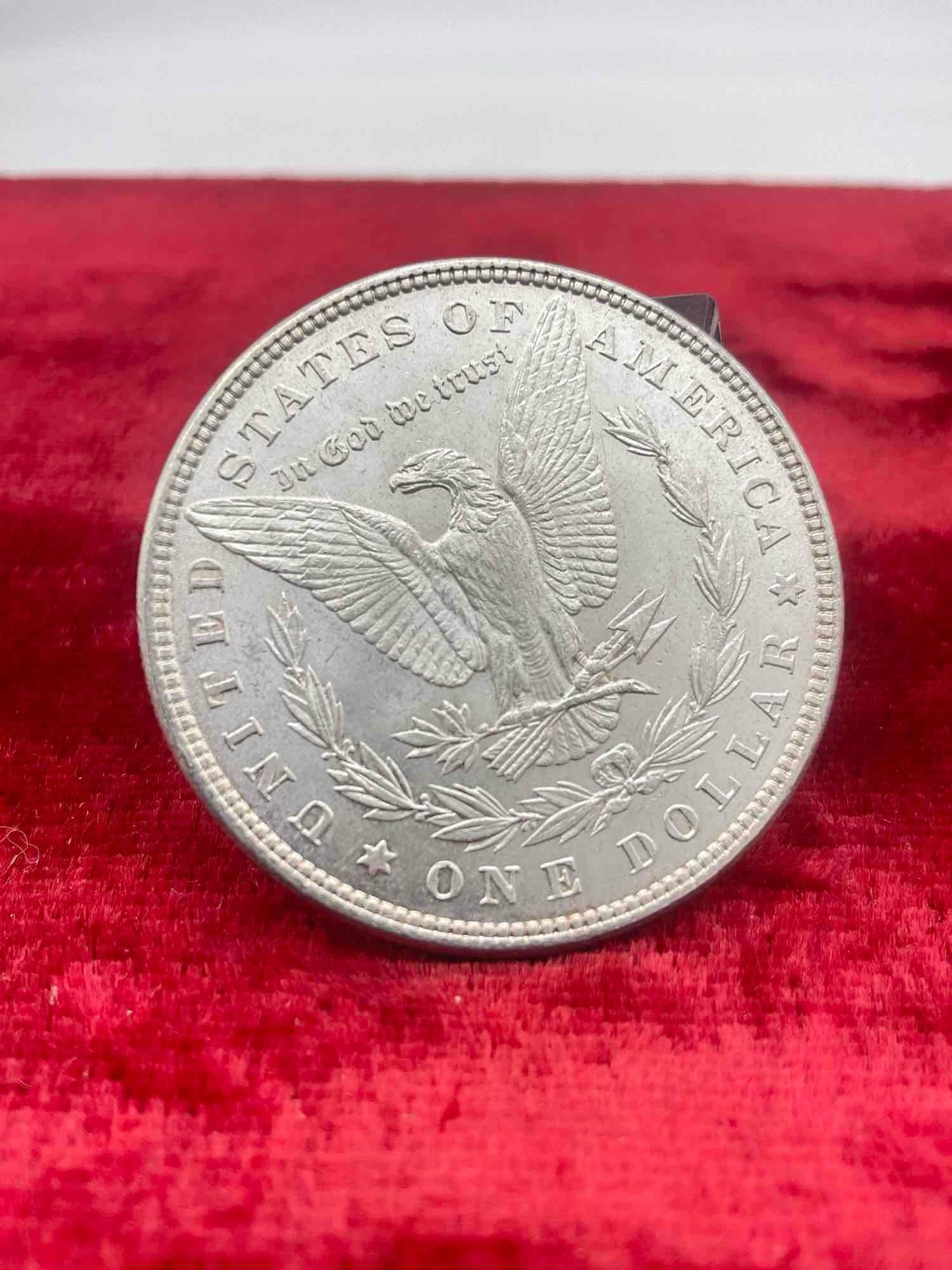 Antique 1885 Silver Morgan Dollar Possbile MS quality coin w/ DMPL & Vam Variety Doubling in date - 11