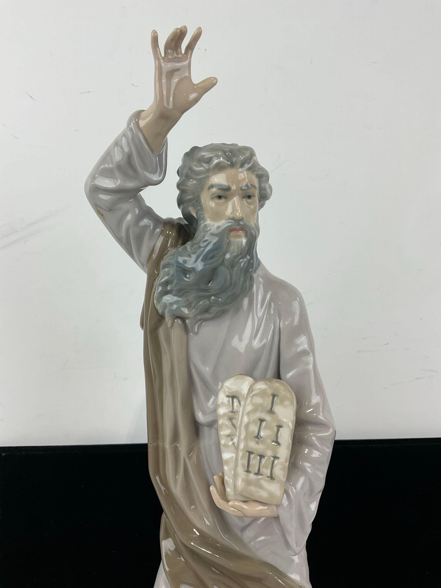 Casades Biblical Moses Porcelain Figurine, Ten Commandments, 16h x 7w x 6d inches - 2