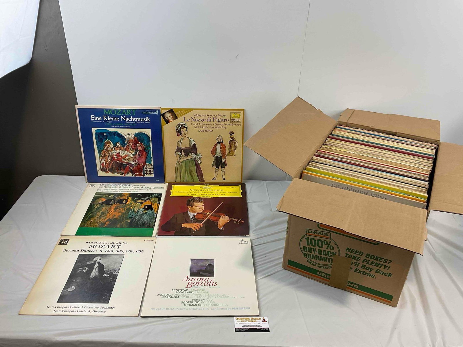 70+ pcs Selection of Classical Music Vinyls "M-P," incl. Mozart, Orff, Paganini & More. See pics.: 70+ pcs Selection of Classical Music Vinyls "M-P," incl. Mozart, Orff, Paganini & More. All vinyl lots are from an extensive classical music collection from the estate of Stewart B. Kershaw,