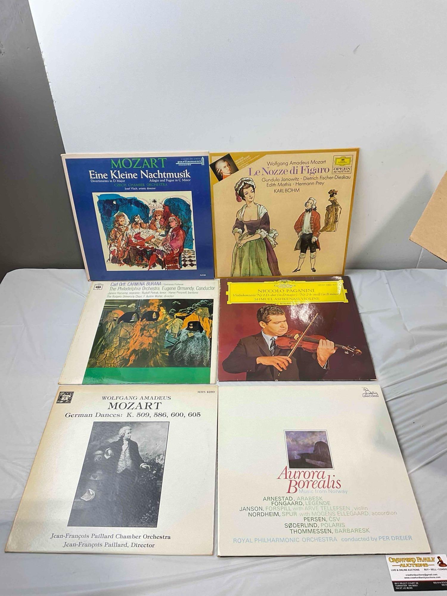 70+ pcs Selection of Classical Music Vinyls "M-P," incl. Mozart, Orff, Paganini & More. See pics. - 2