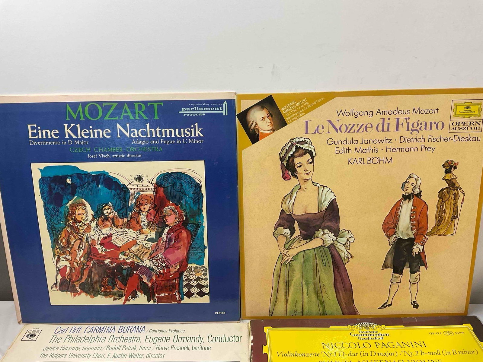 70+ pcs Selection of Classical Music Vinyls "M-P," incl. Mozart, Orff, Paganini & More. See pics. - 3