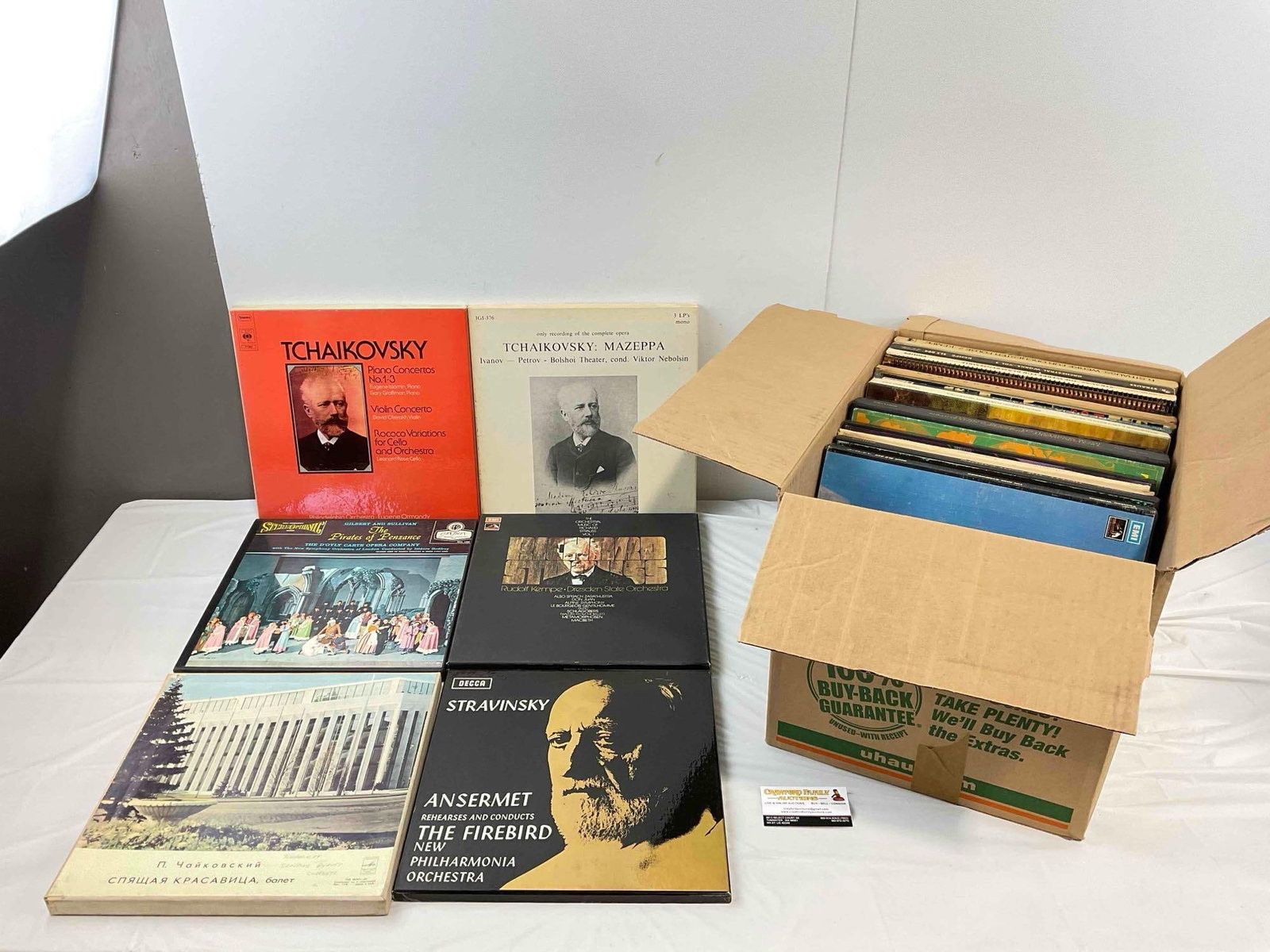 20 pcs Selection of Classical Music Vinyl Sets "T-VW," incl. Tchaikovsky, Gilbert & Sullivan & Mo...: 20 pcs Selection of Classical Music Vinyl Sets "T-VW," incl. Tchaikovsky, Gilbert & Sullivan & More! All vinyl lots are from an extensive classical music collection from the estate of Stewart 